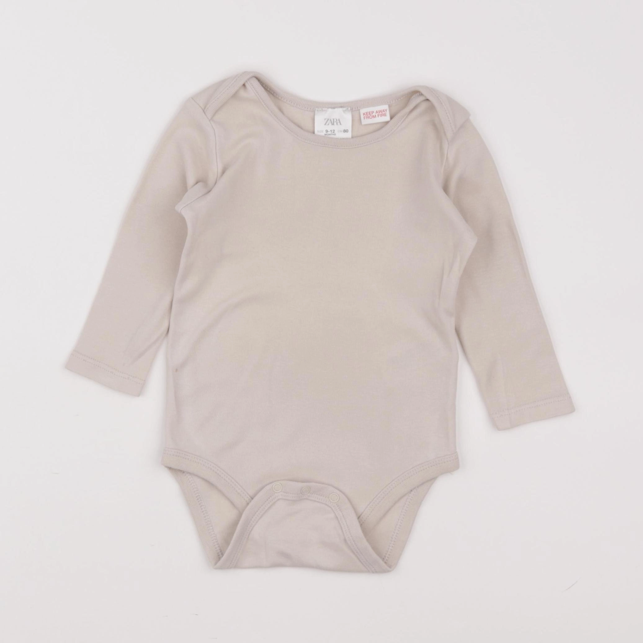 Zara - body beige - 9/12 mois