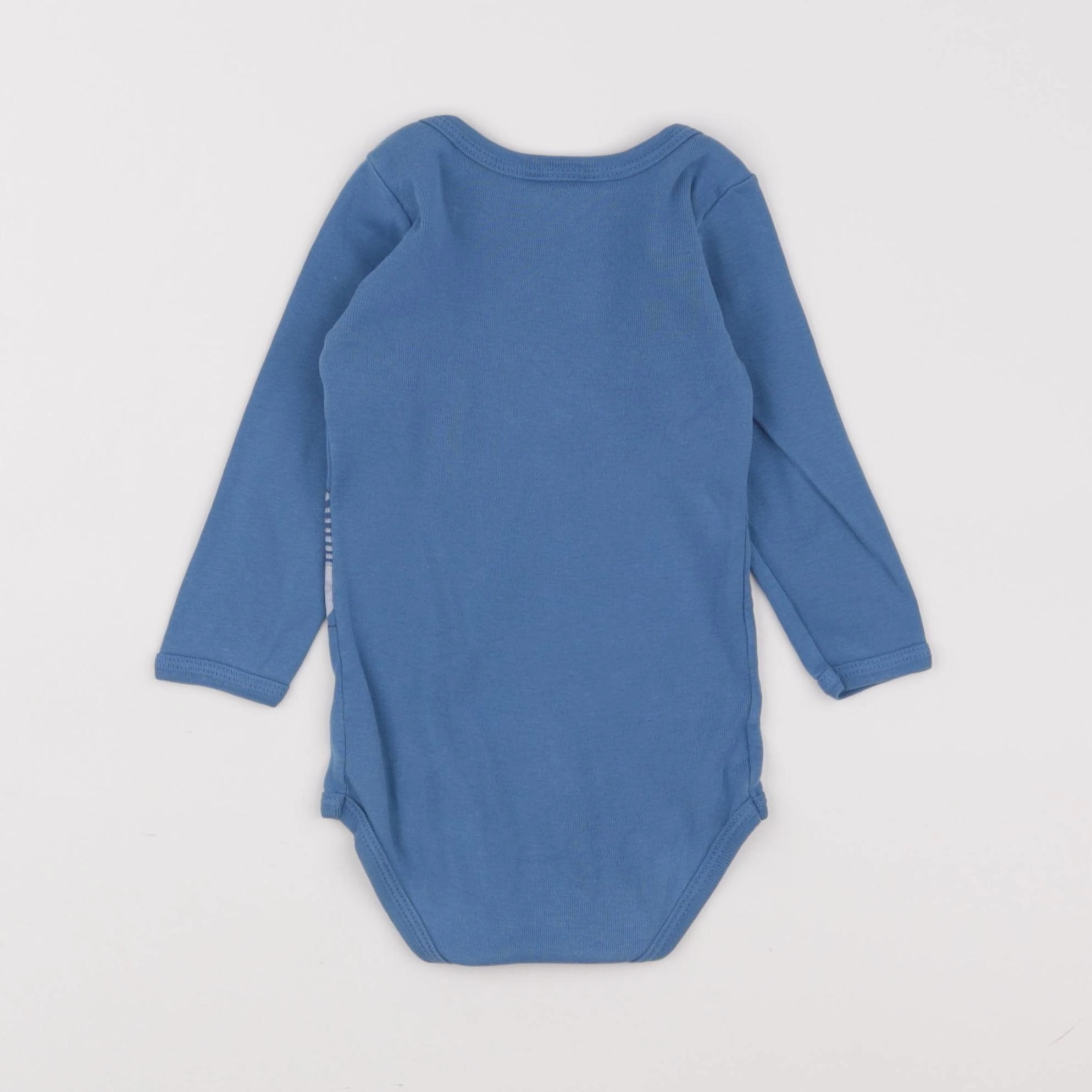 Petit Bateau - body bleu - 12 mois
