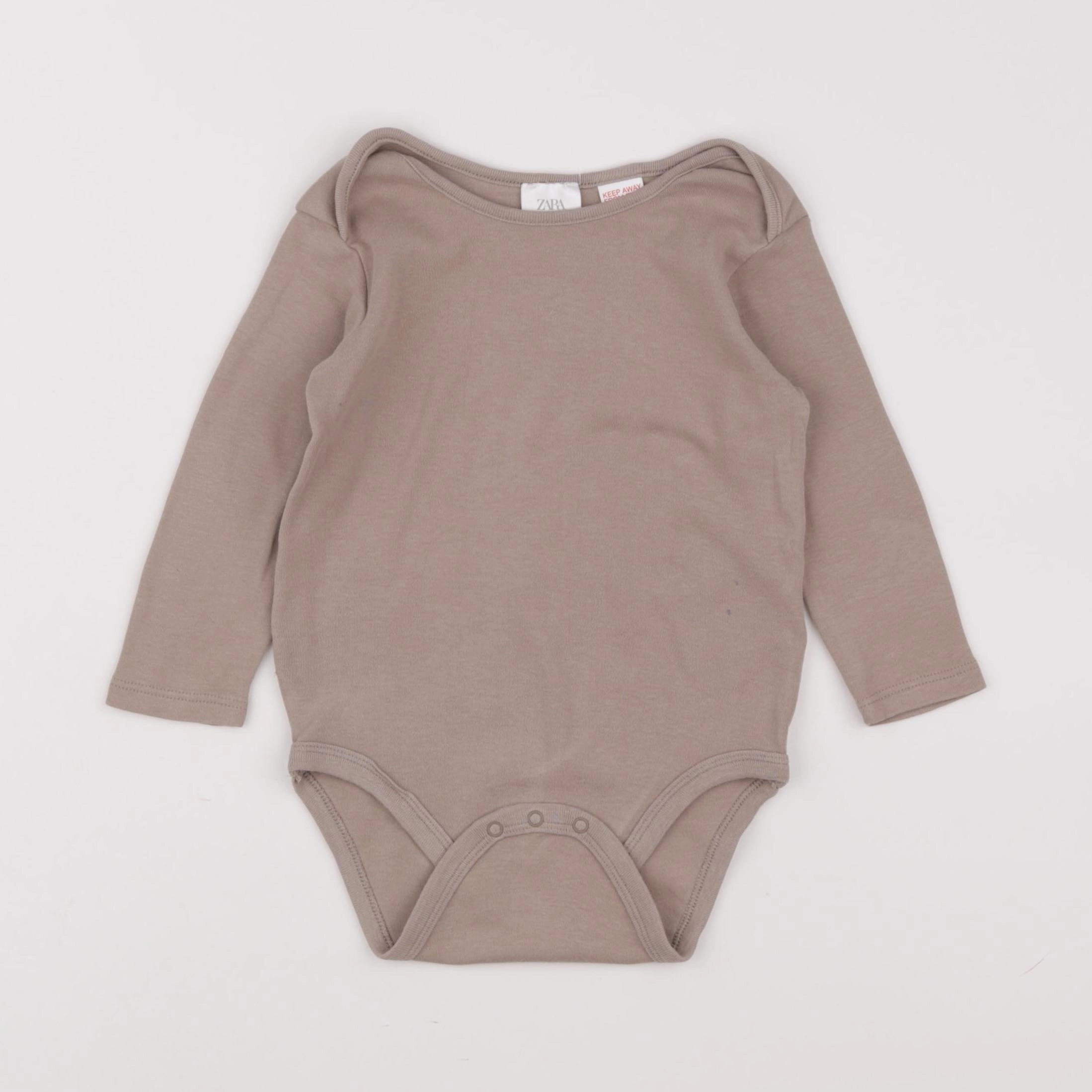 Zara - body marron - 9/12 mois