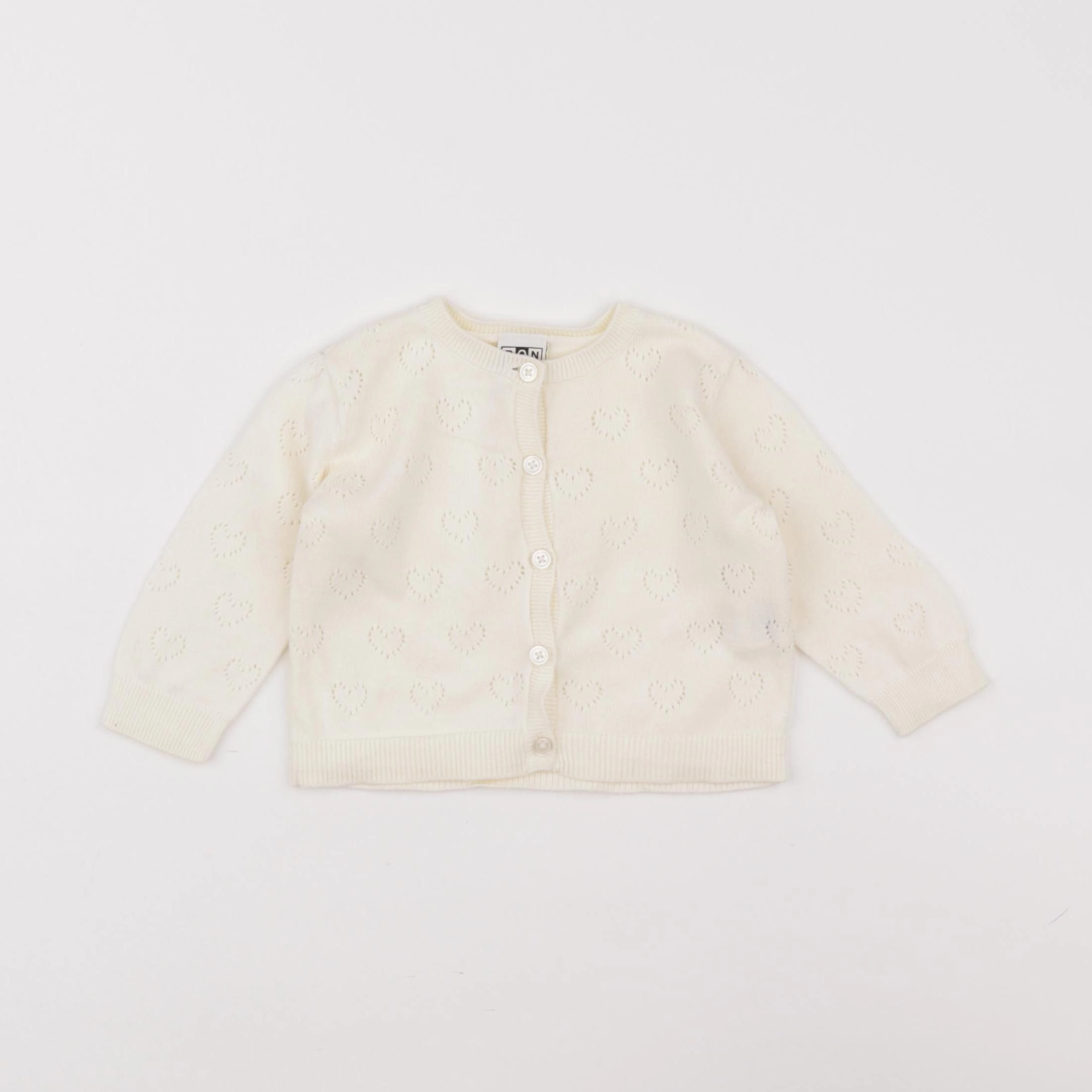 Bonton - gilet beige - 6 mois