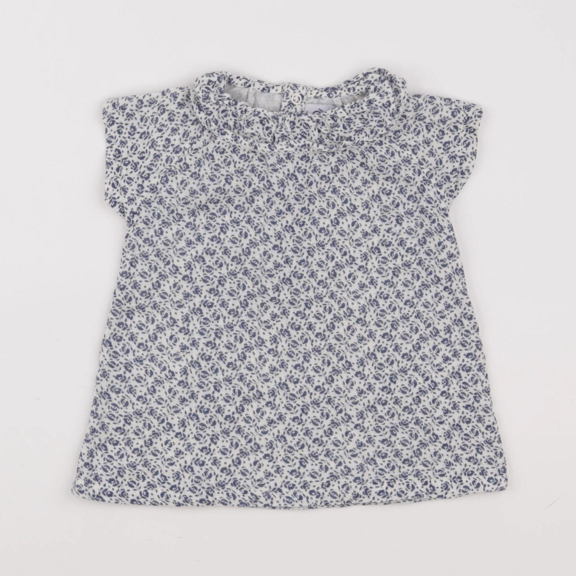 Petit Bateau - robe bleu - 3 mois
