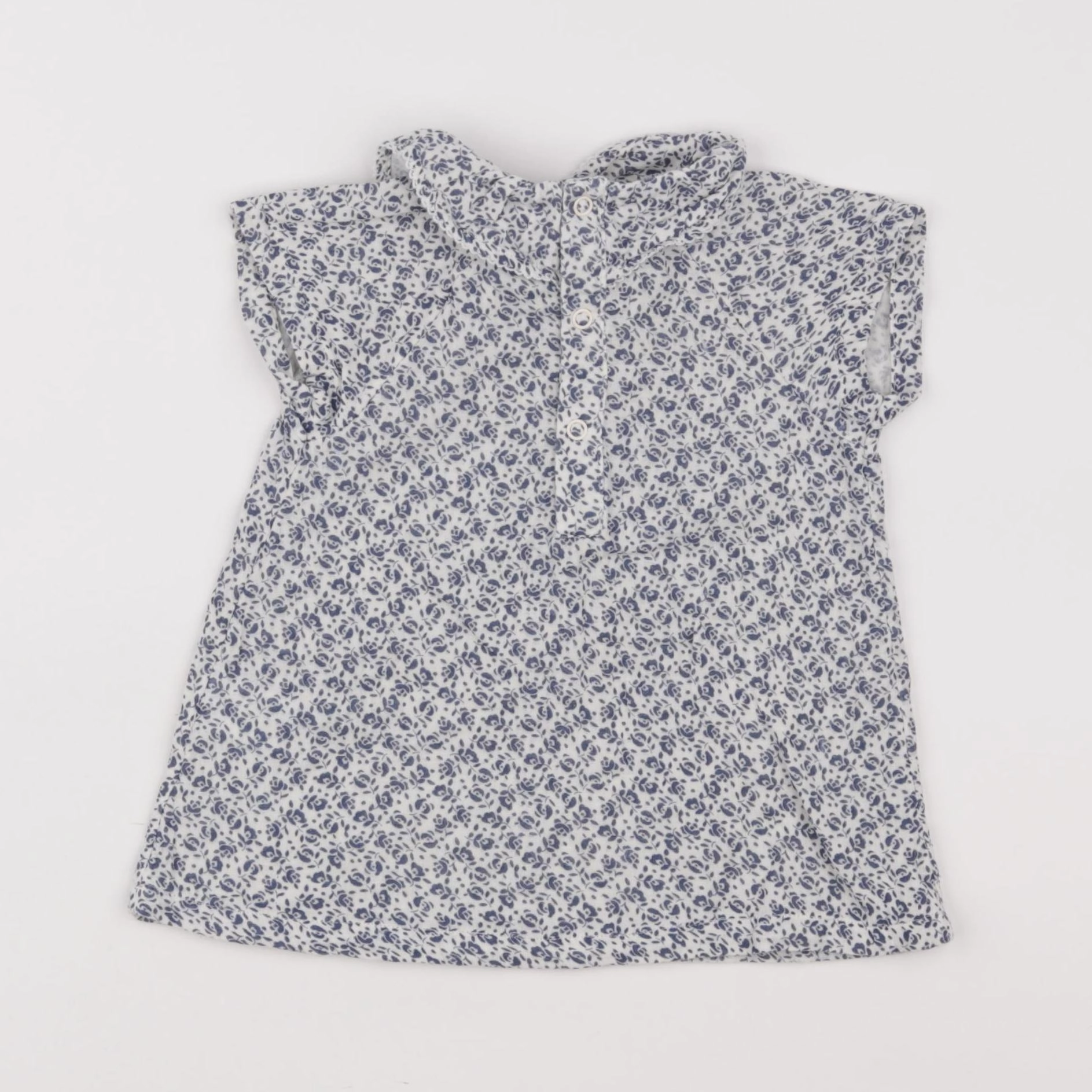 Petit Bateau - robe bleu - 3 mois