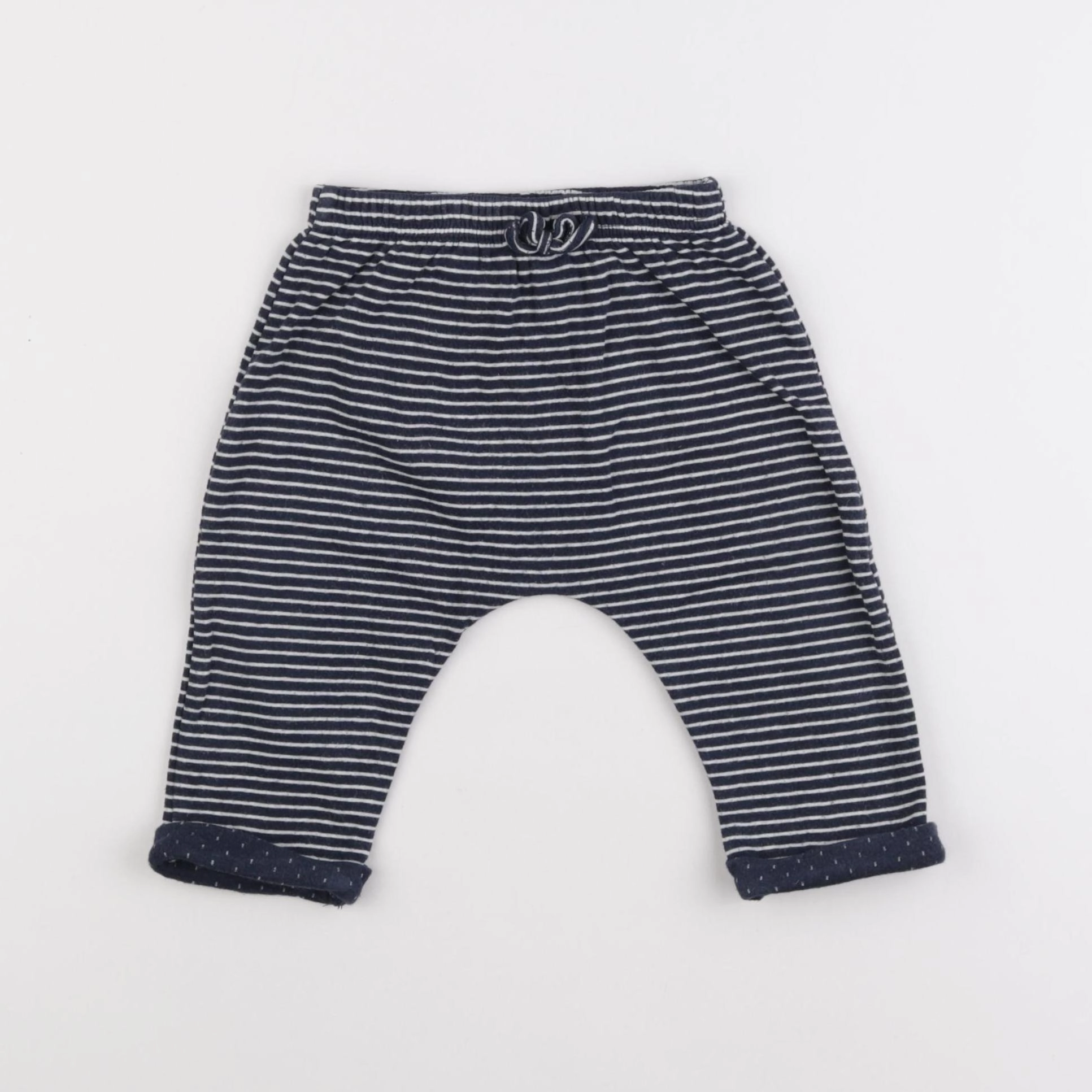 Vertbaudet - pantalon bleu - 9 mois