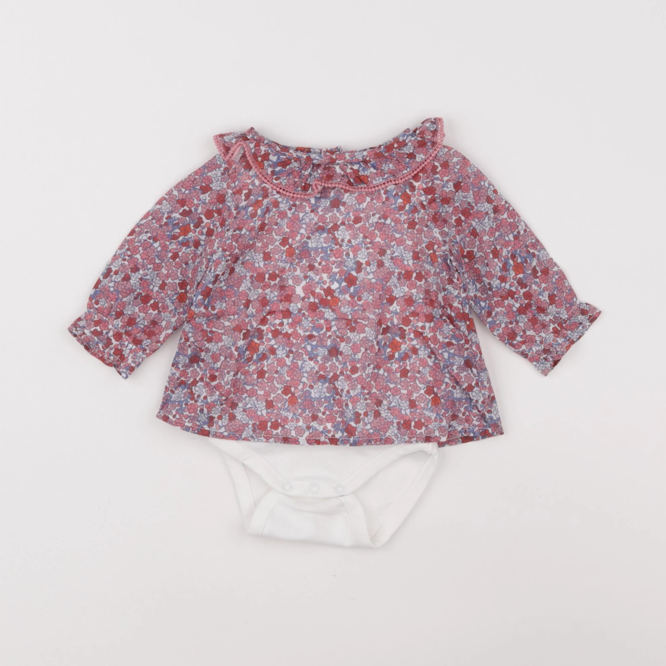 Boutchou - body blouse rose - 3 mois