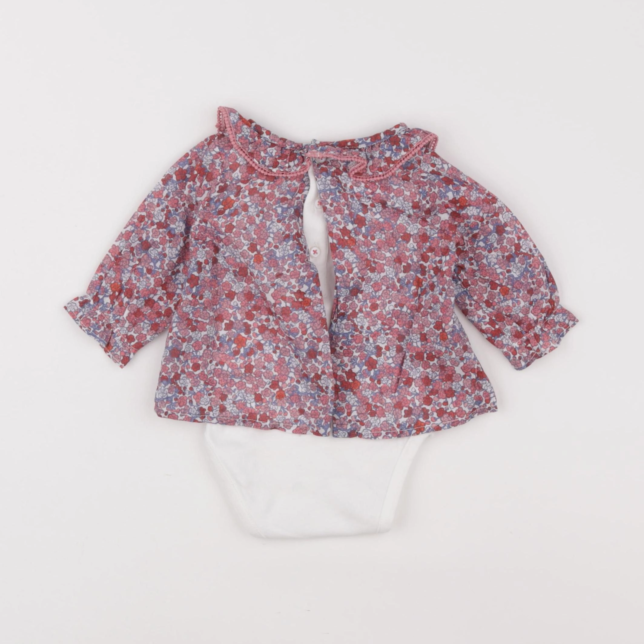 Boutchou - body blouse rose - 3 mois