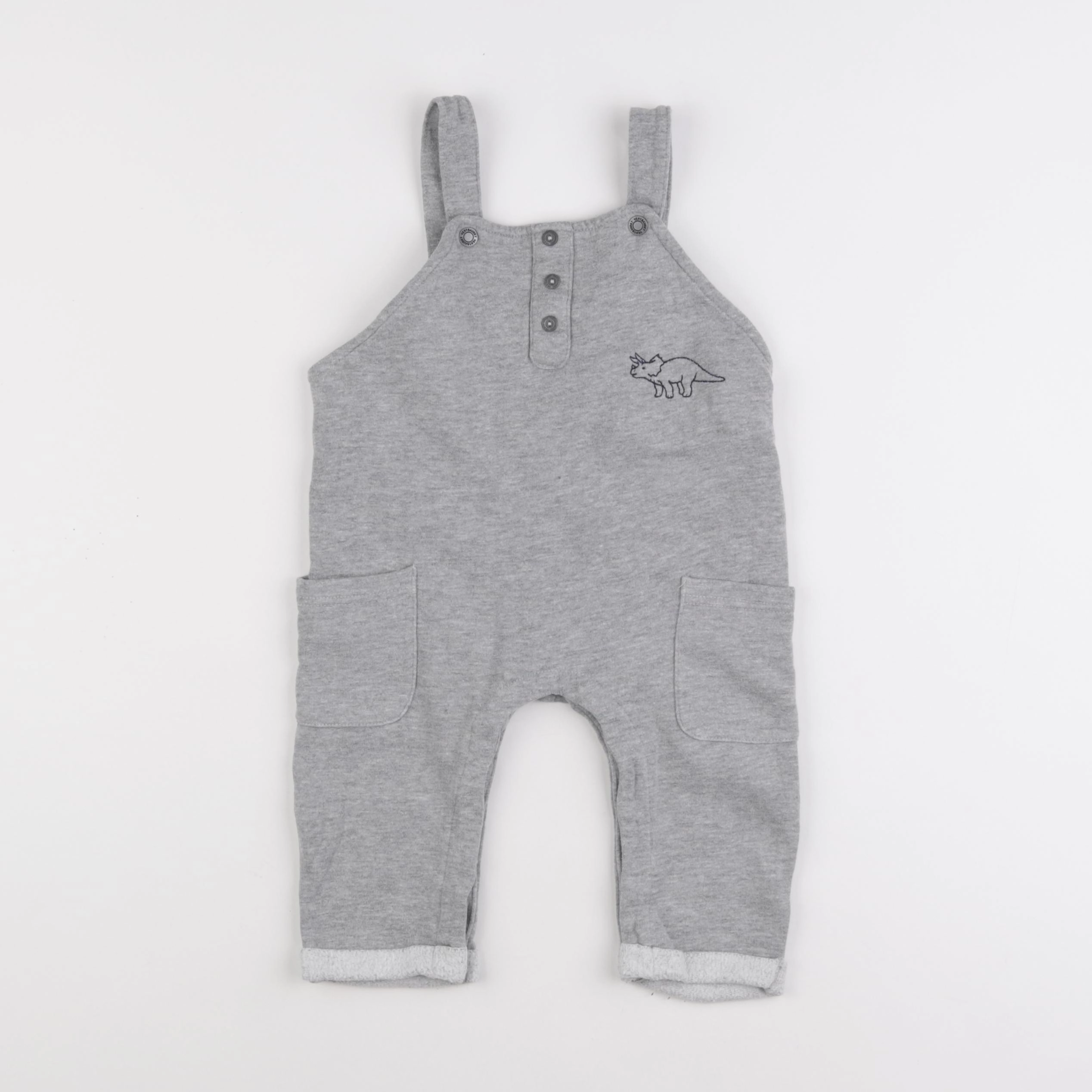 Vertbaudet - combinaison gris - 9 mois