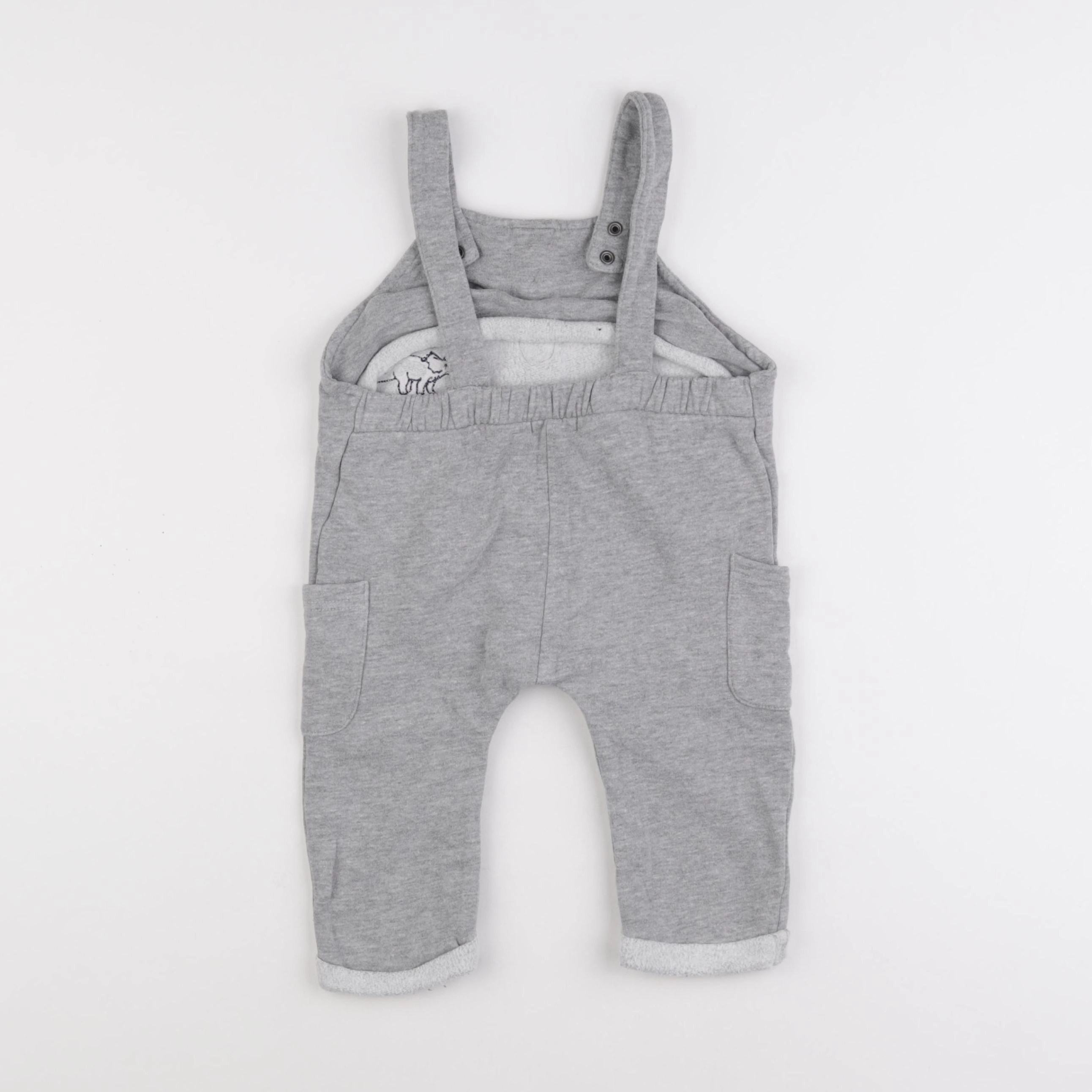 Vertbaudet - combinaison gris - 9 mois