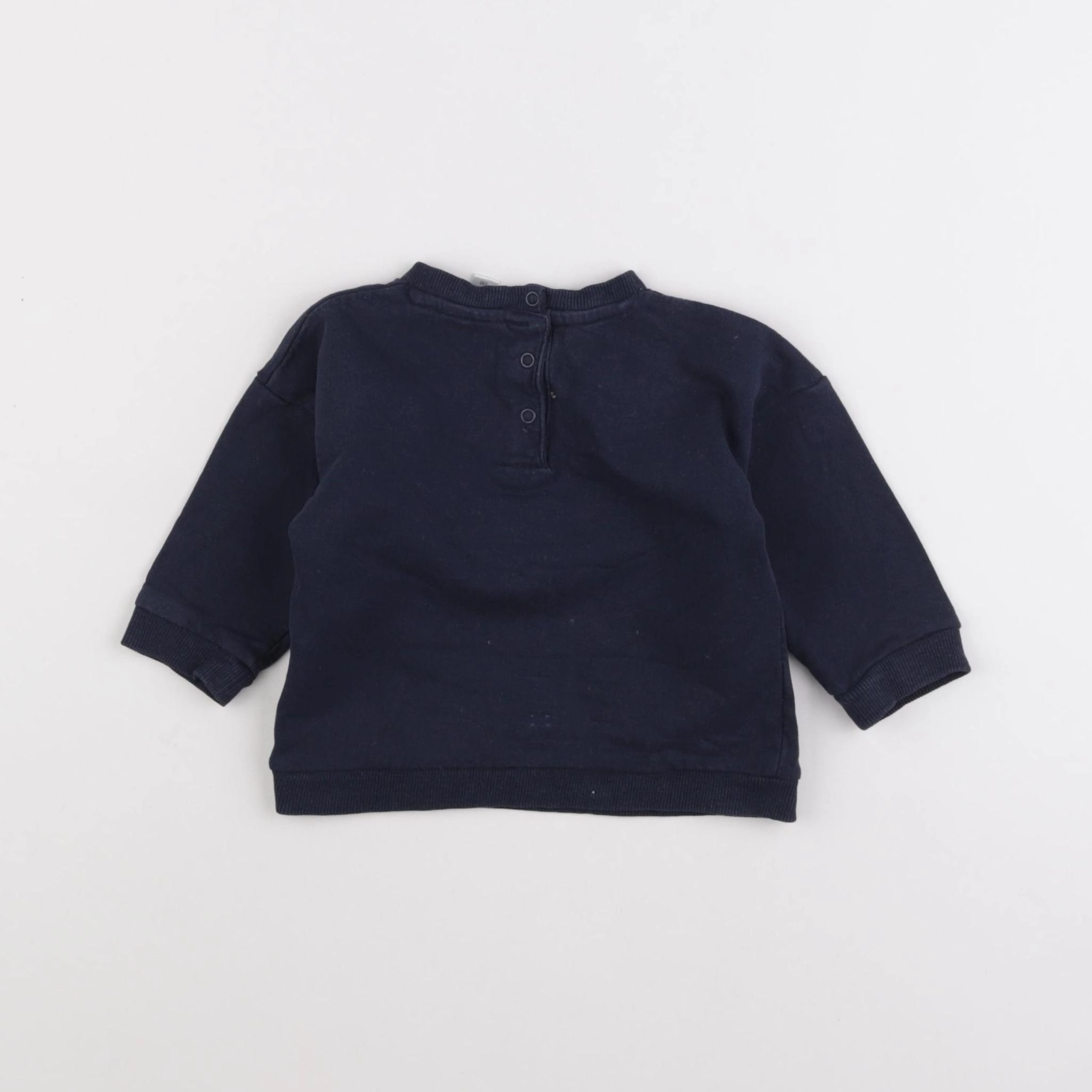 Vertbaudet - sweat bleu - 9 mois