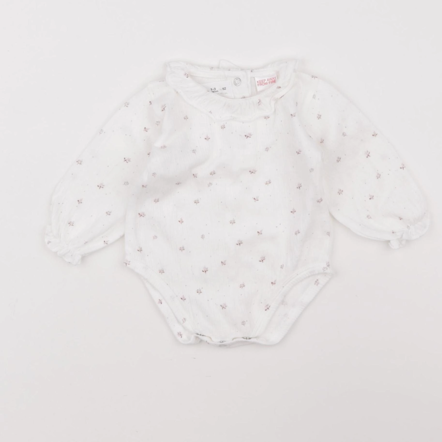 Zara - body à col blanc - 1/3 mois