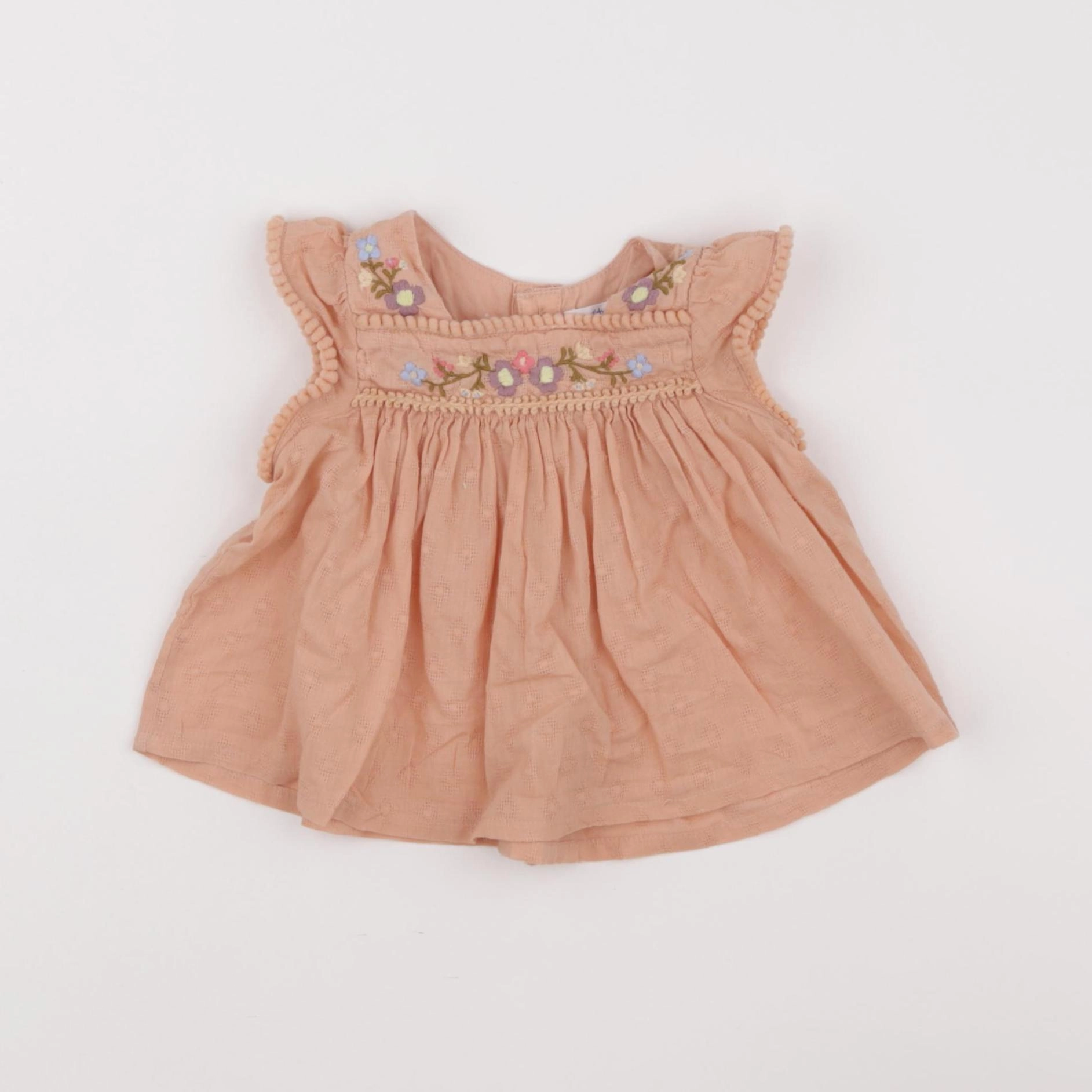 Boutchou - blouse orange - 3 mois