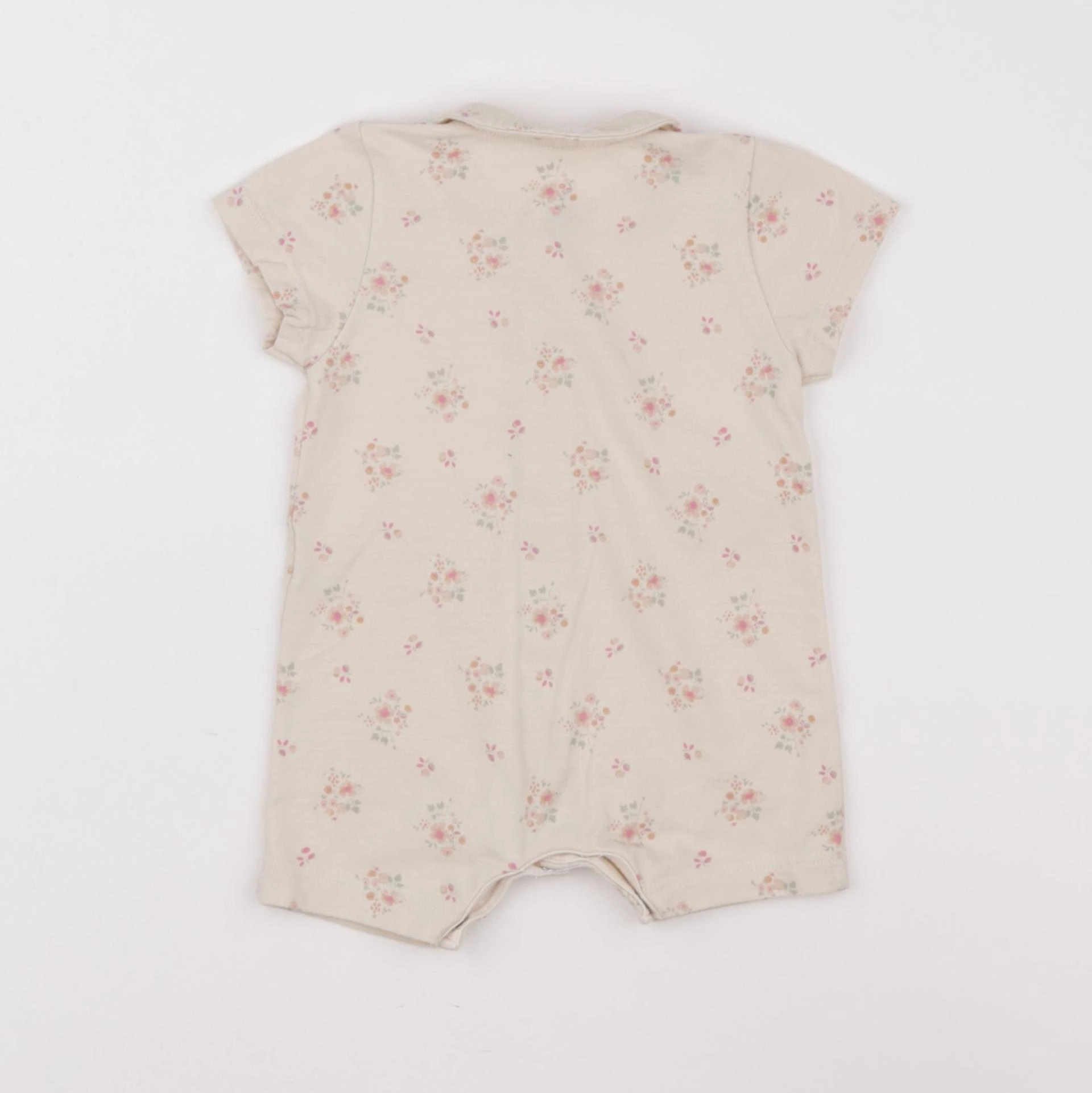 Petit Bateau - pyjama coton beige - 1 mois