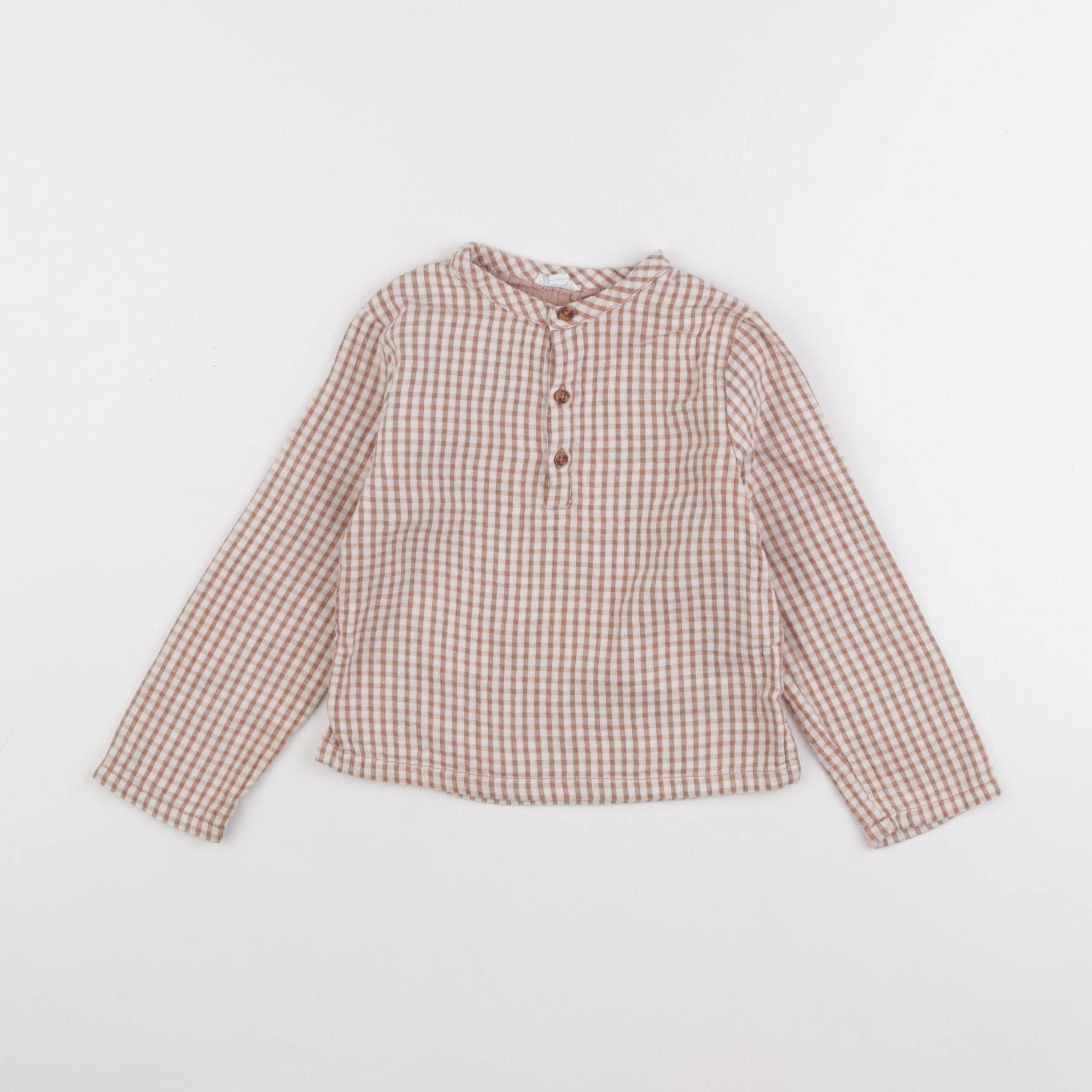 Vertbaudet - chemise marron - 36 mois