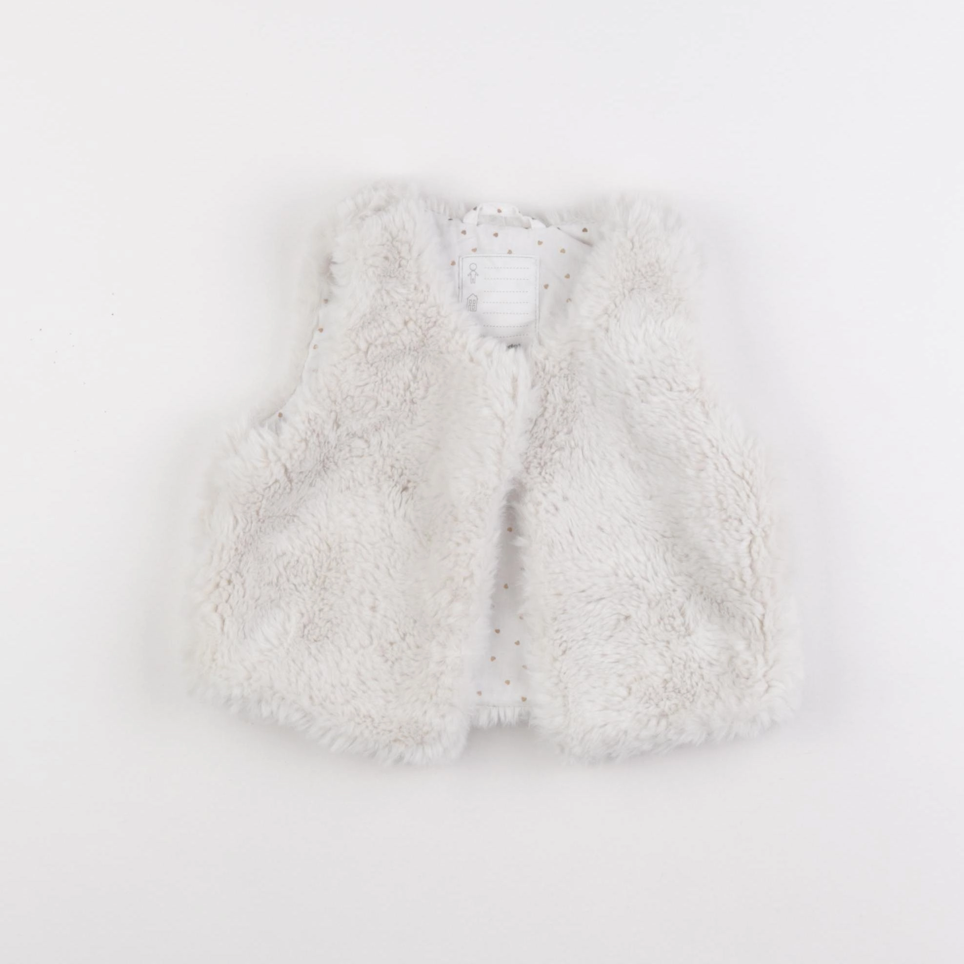 Vertbaudet - gilet blanc - 3 ans