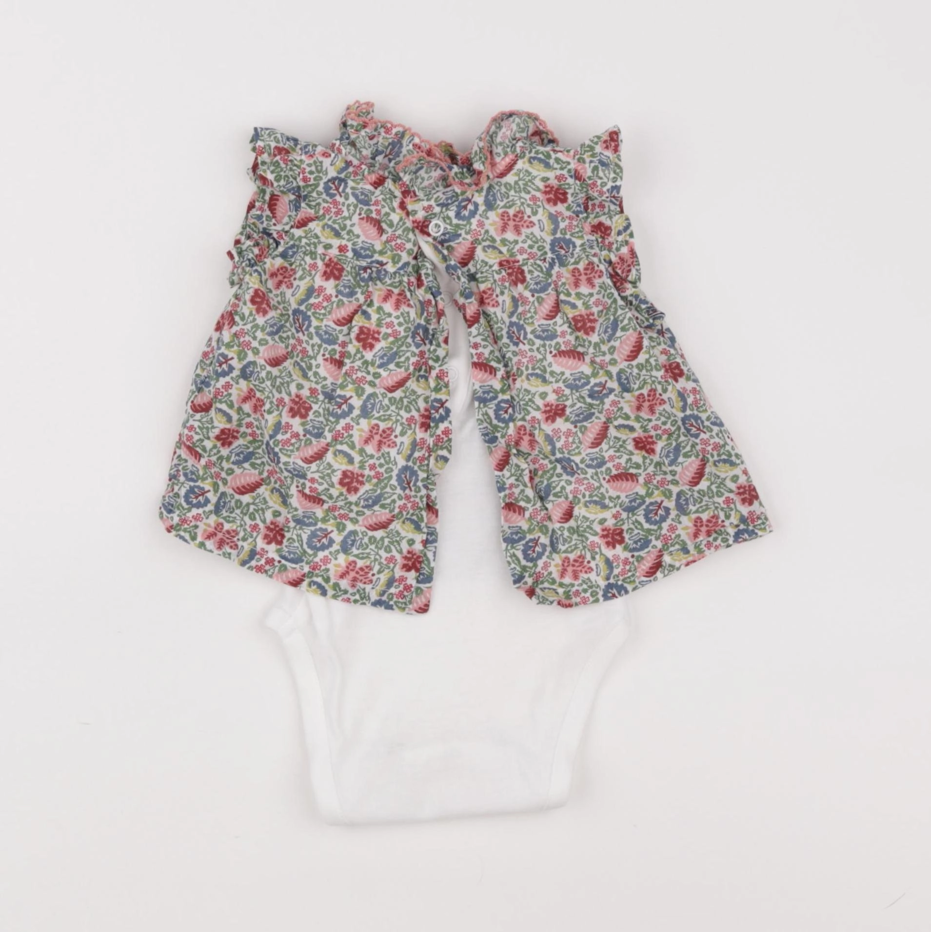 Boutchou - body blouse multicolore - 1 mois