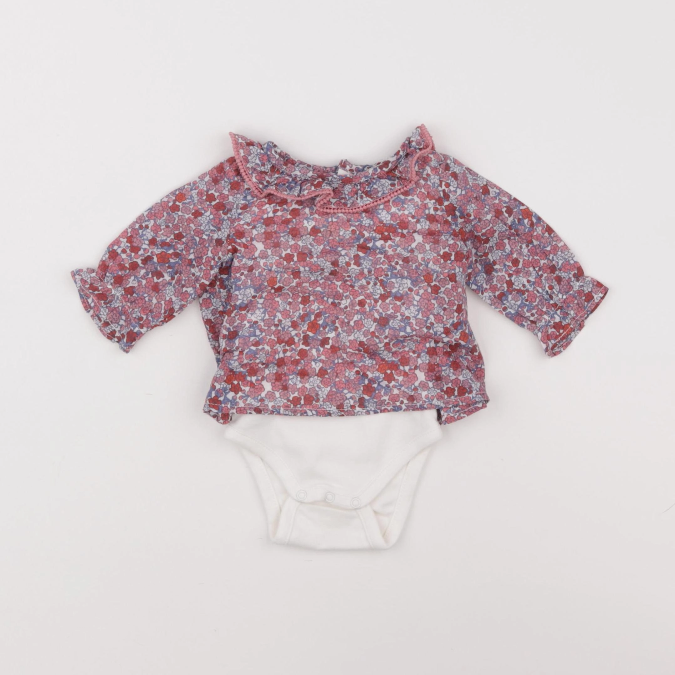 Boutchou - body blouse rose - 1 mois