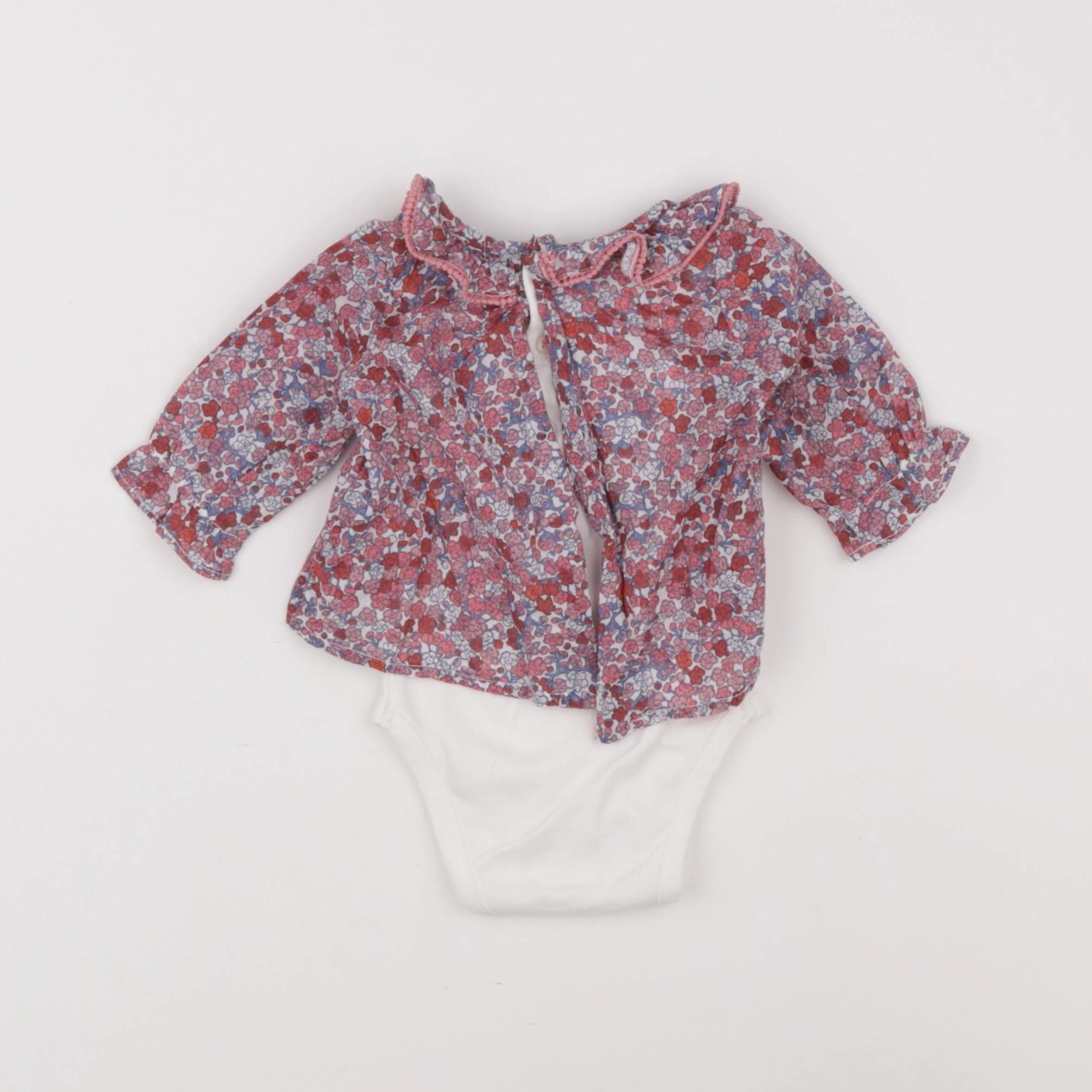 Boutchou - body blouse rose - 1 mois