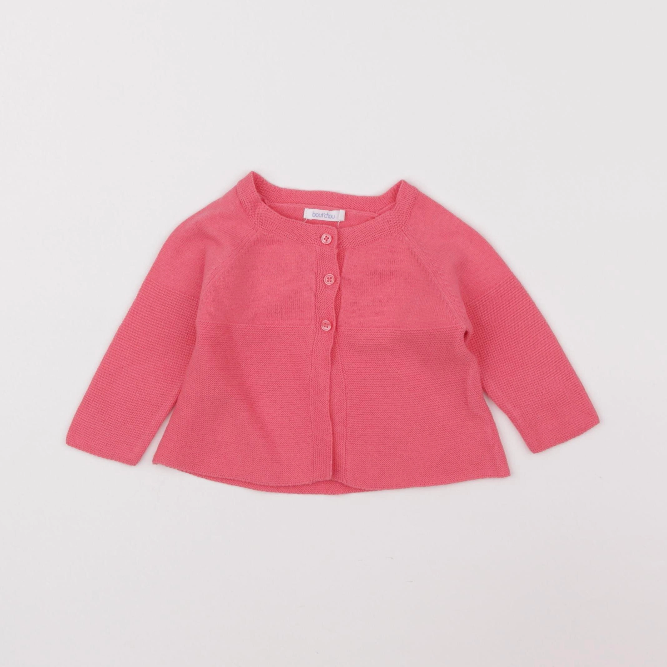 Boutchou - gilet rose - 3 mois
