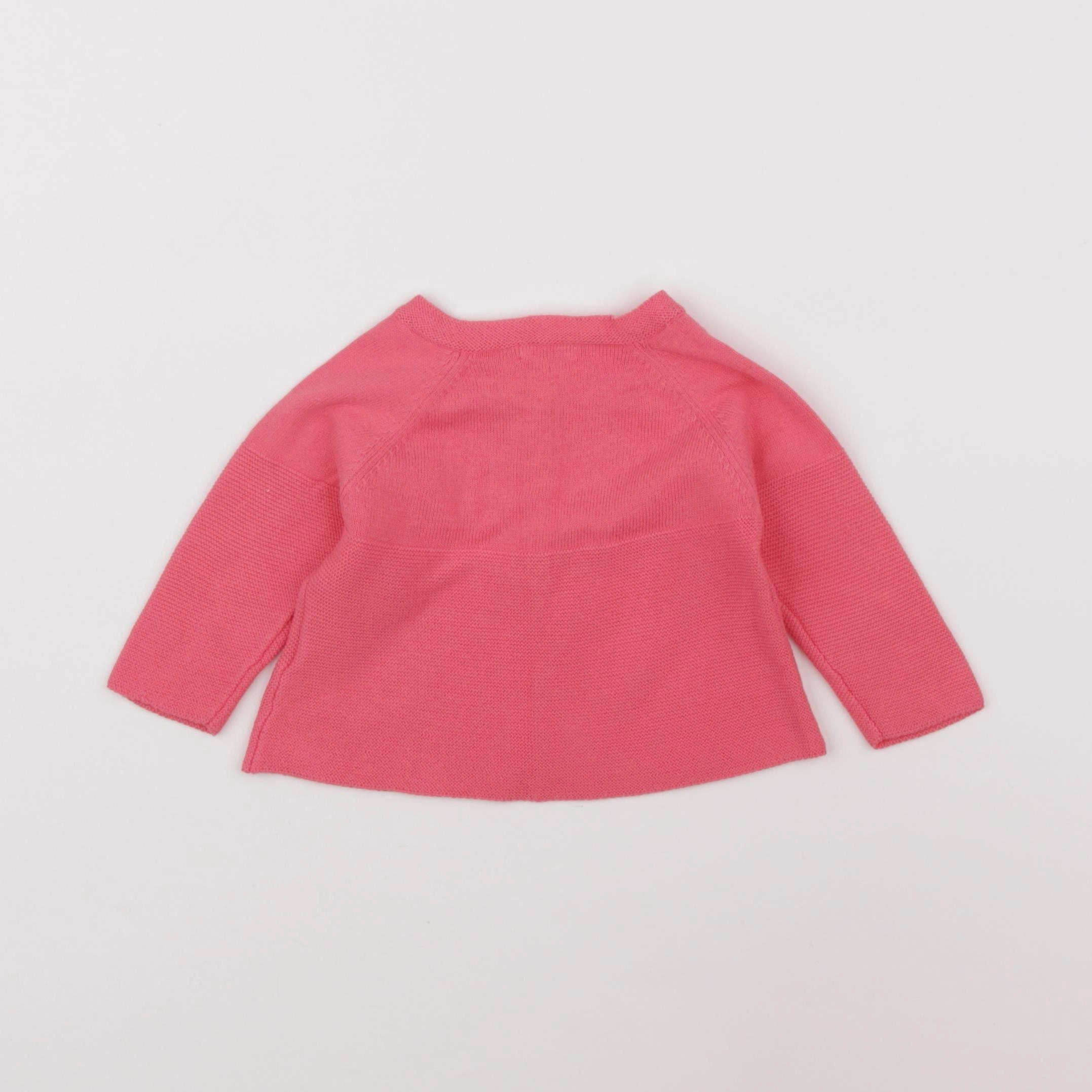 Boutchou - gilet rose - 3 mois