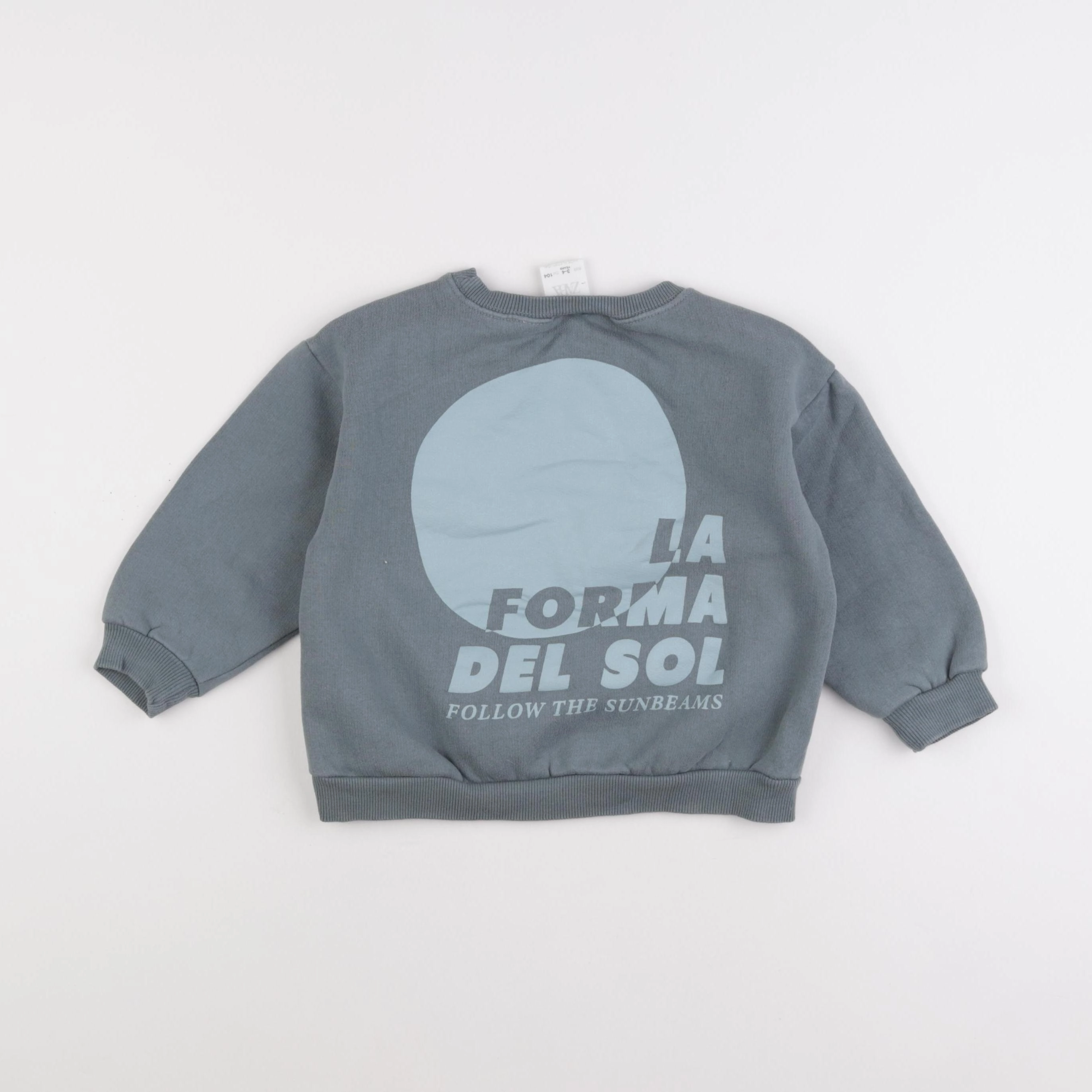 Zara - sweat vert - 3/4 ans