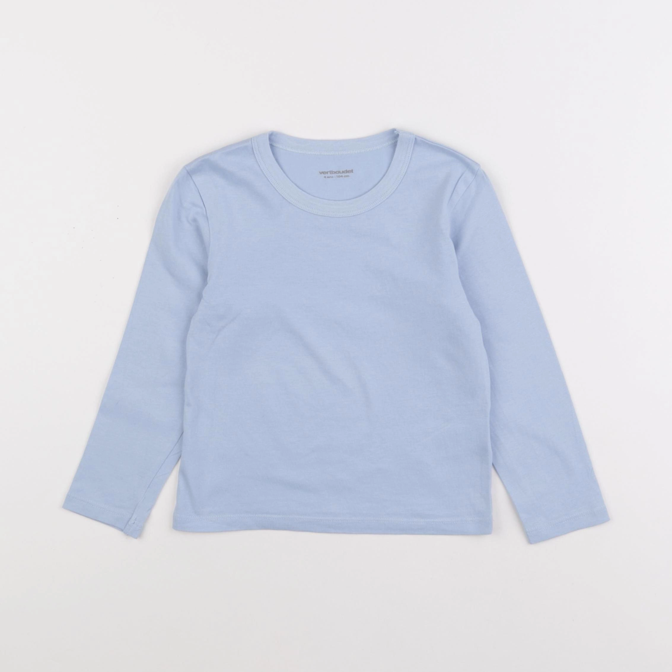 Vertbaudet - maillot de corps bleu - 4 ans
