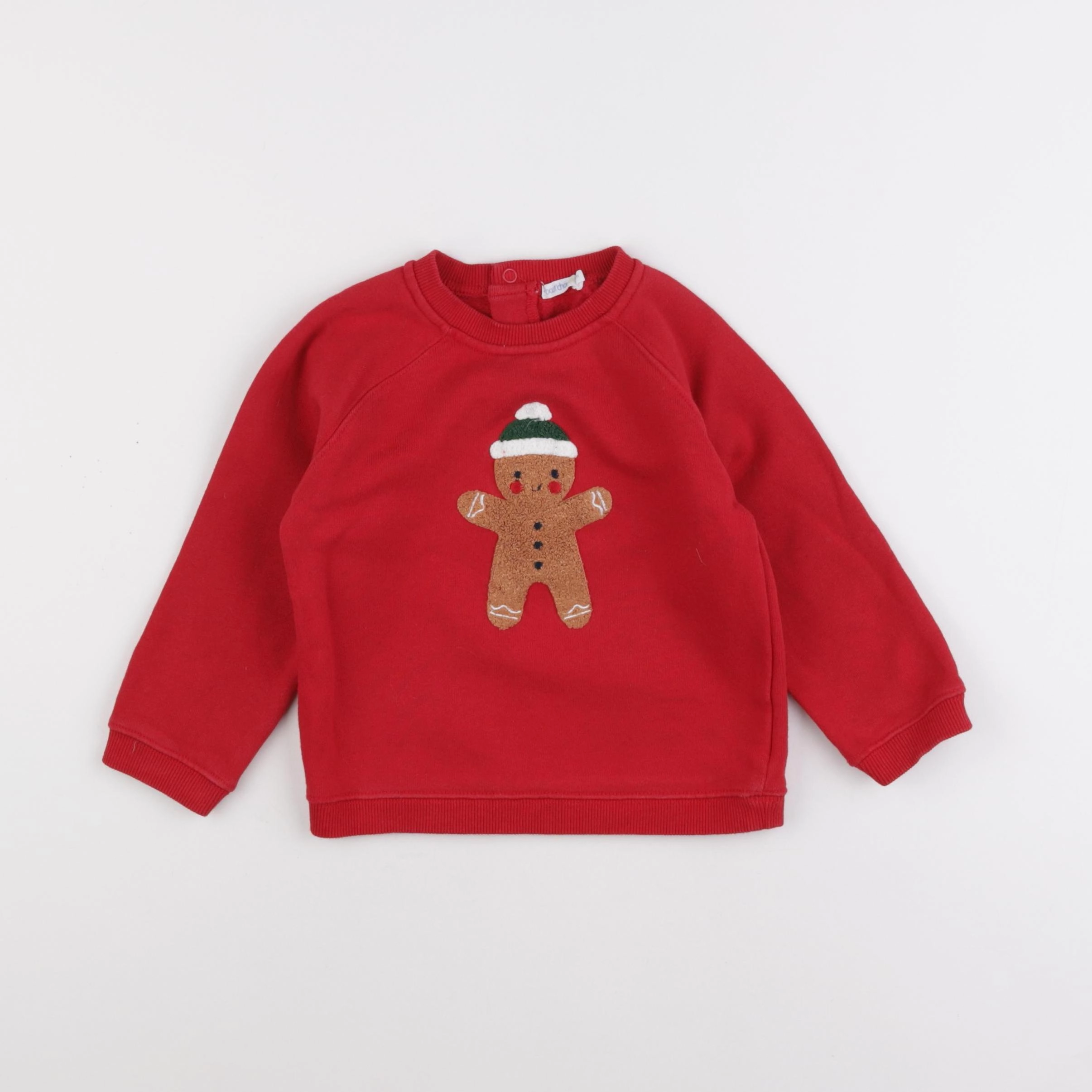 Boutchou - sweat rouge - 36 mois