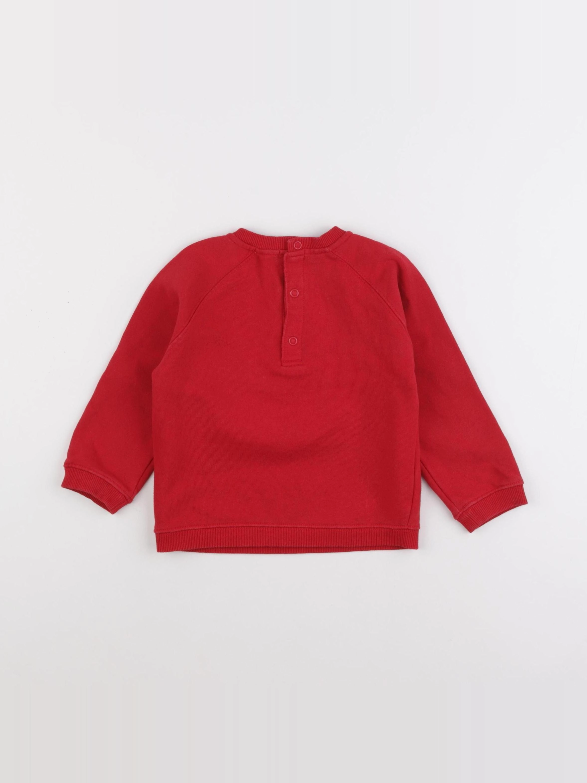 Boutchou - sweat rouge - 36 mois