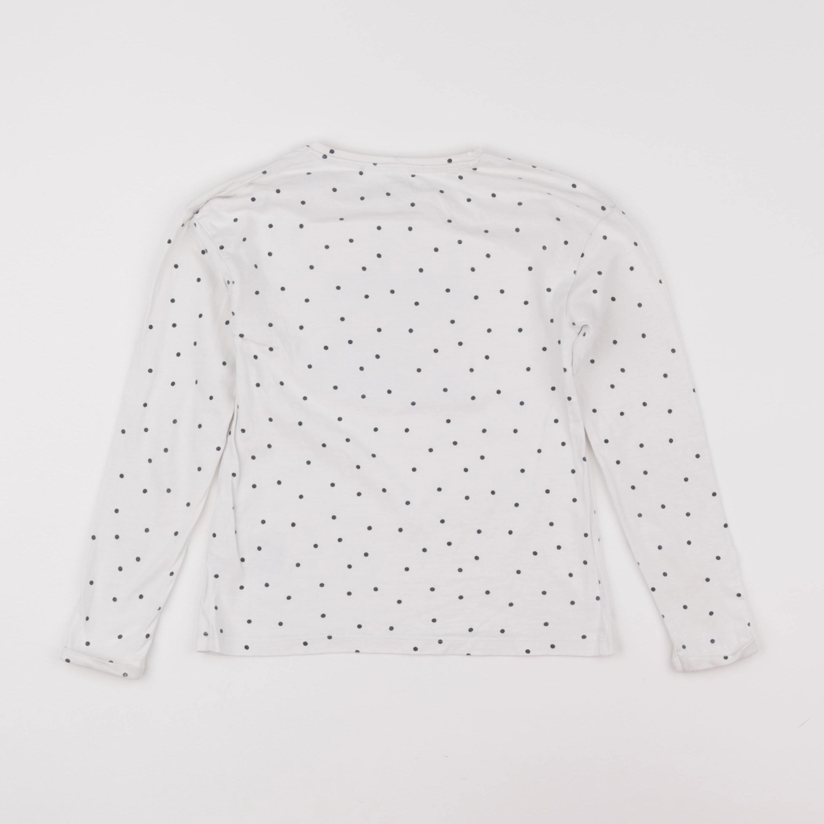 Vertbaudet - tee-shirt blanc, rouge - 8 ans