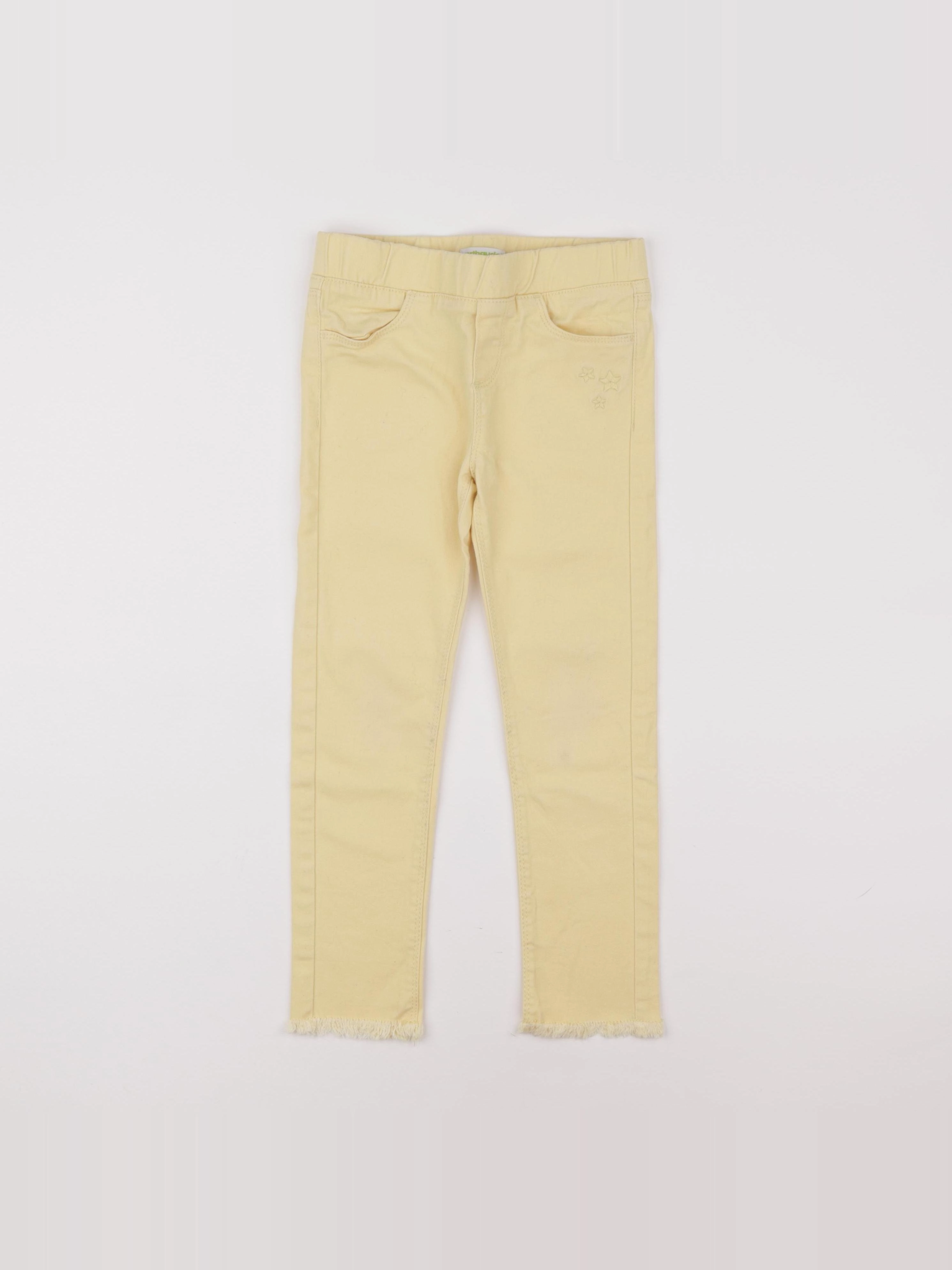 Vertbaudet - jegging jaune - 6 ans