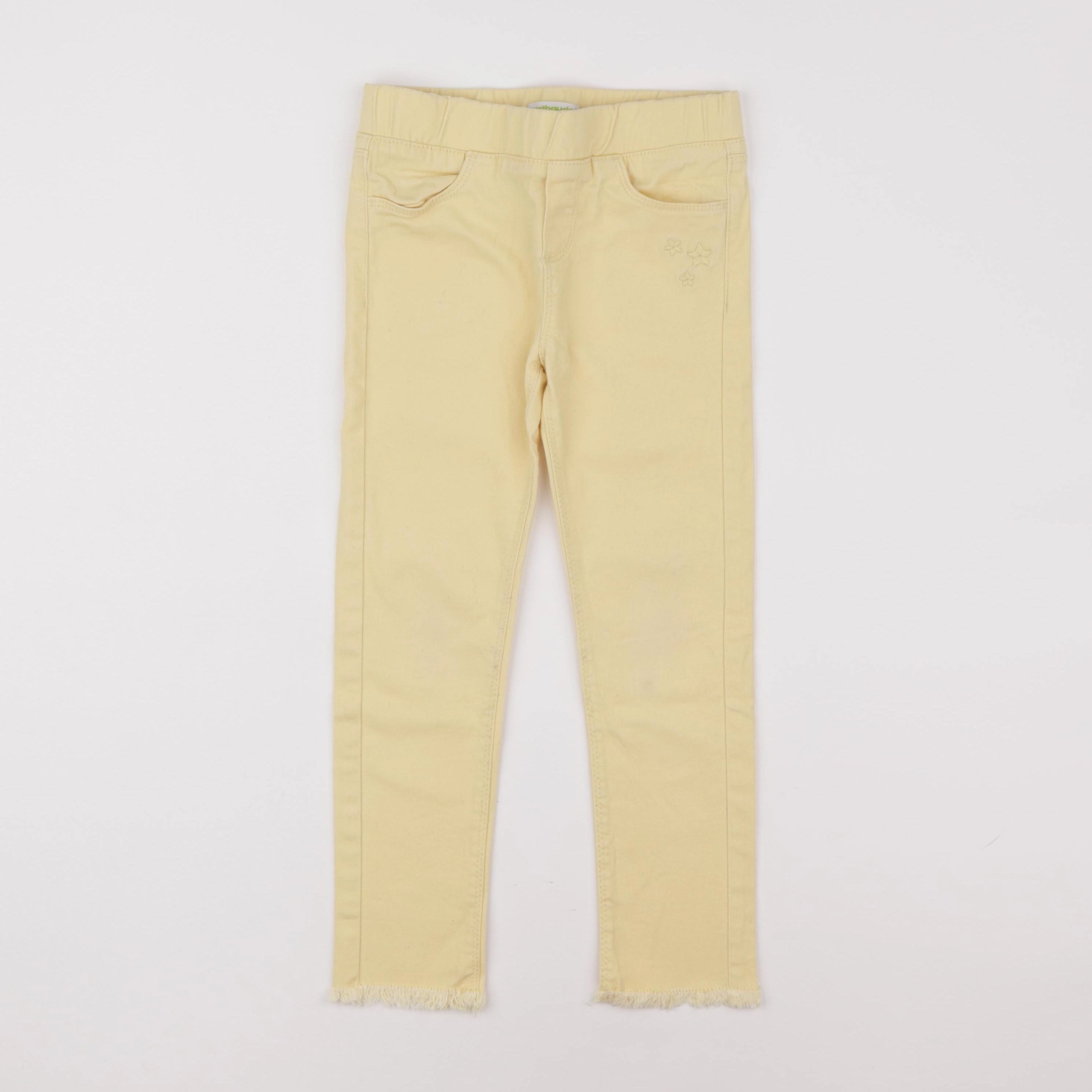 Vertbaudet - jegging jaune - 6 ans