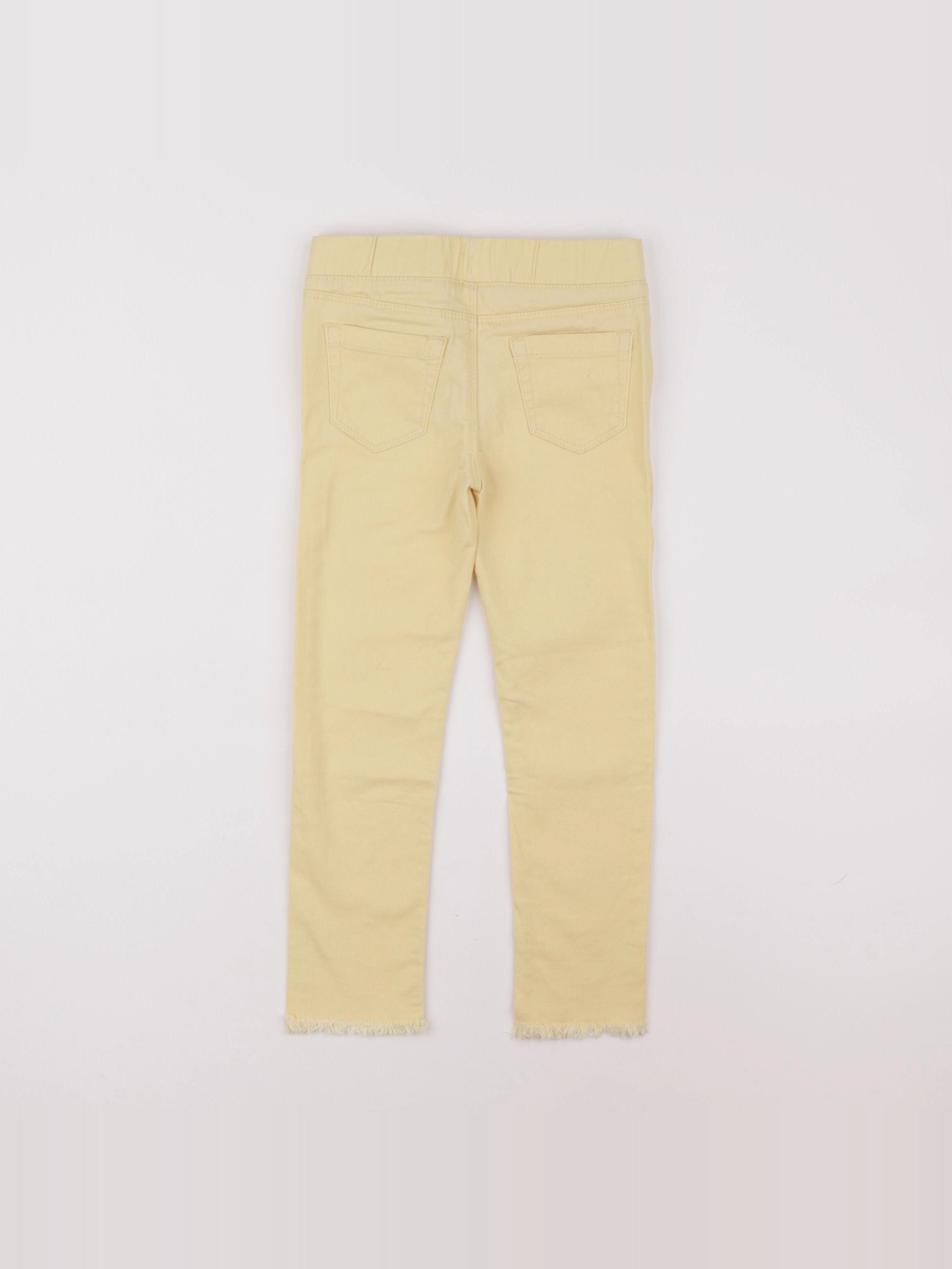 Vertbaudet - jegging jaune - 6 ans