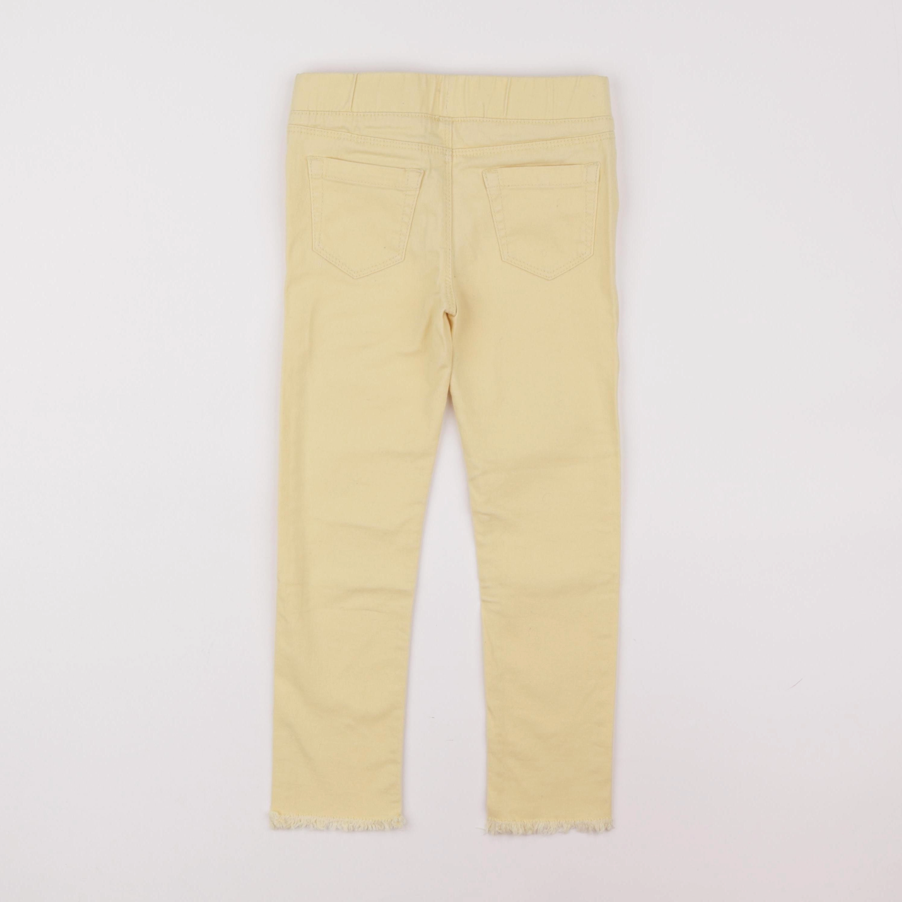 Vertbaudet - jegging jaune - 6 ans
