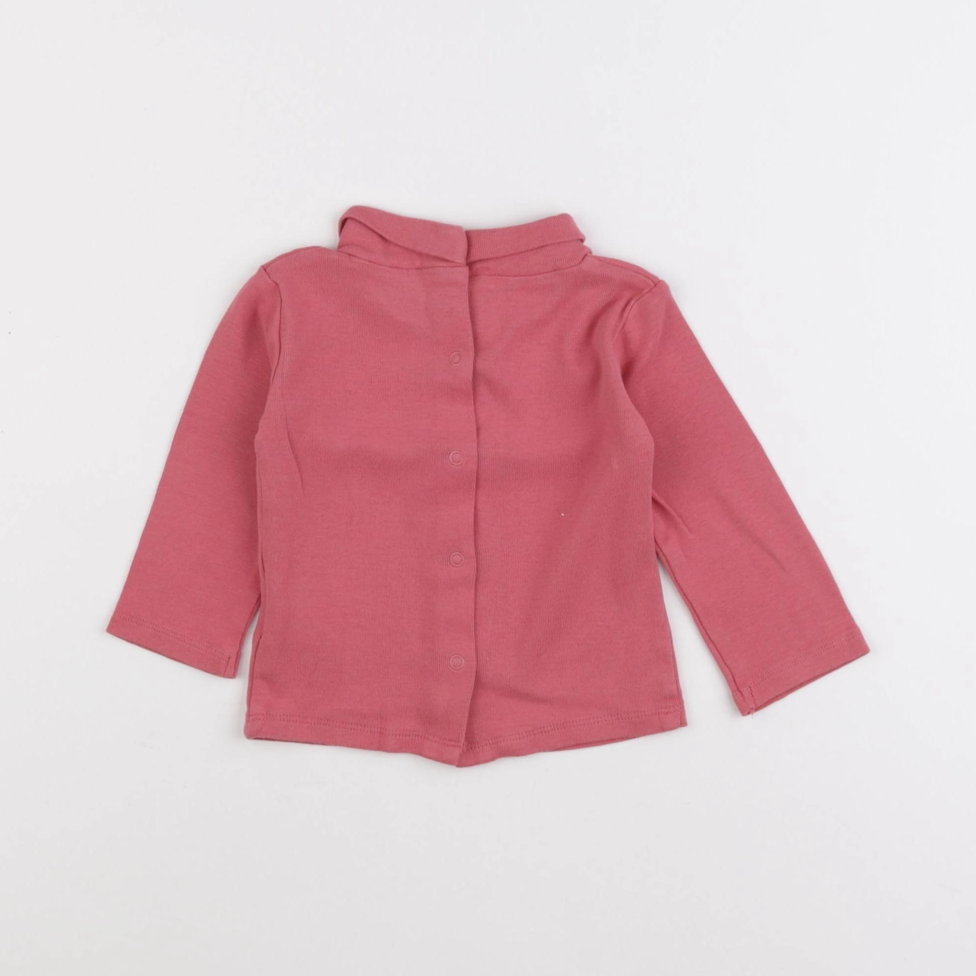 Vertbaudet - sous-pull rose - 9 mois