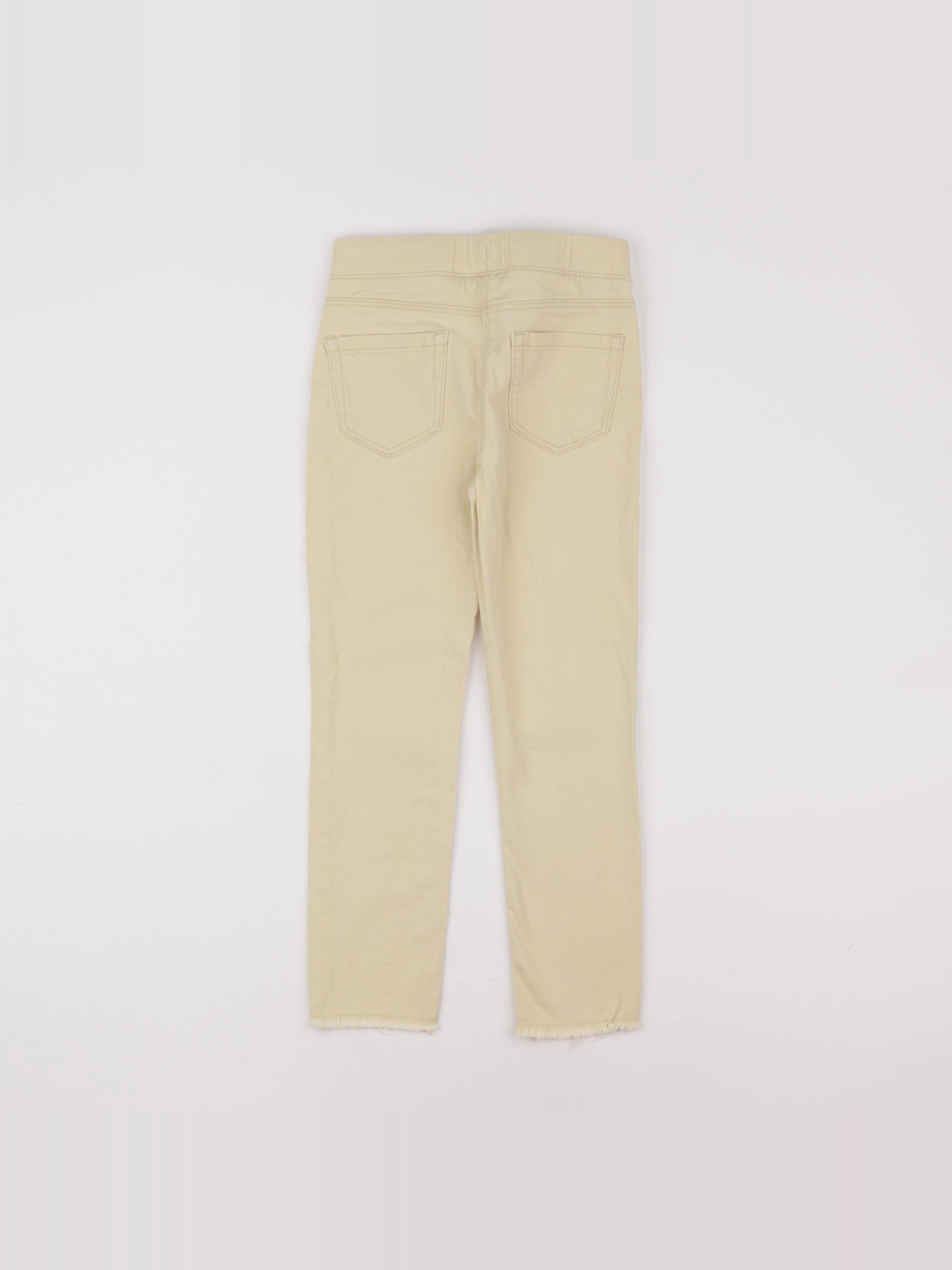 Vertbaudet - jegging jaune - 7 ans
