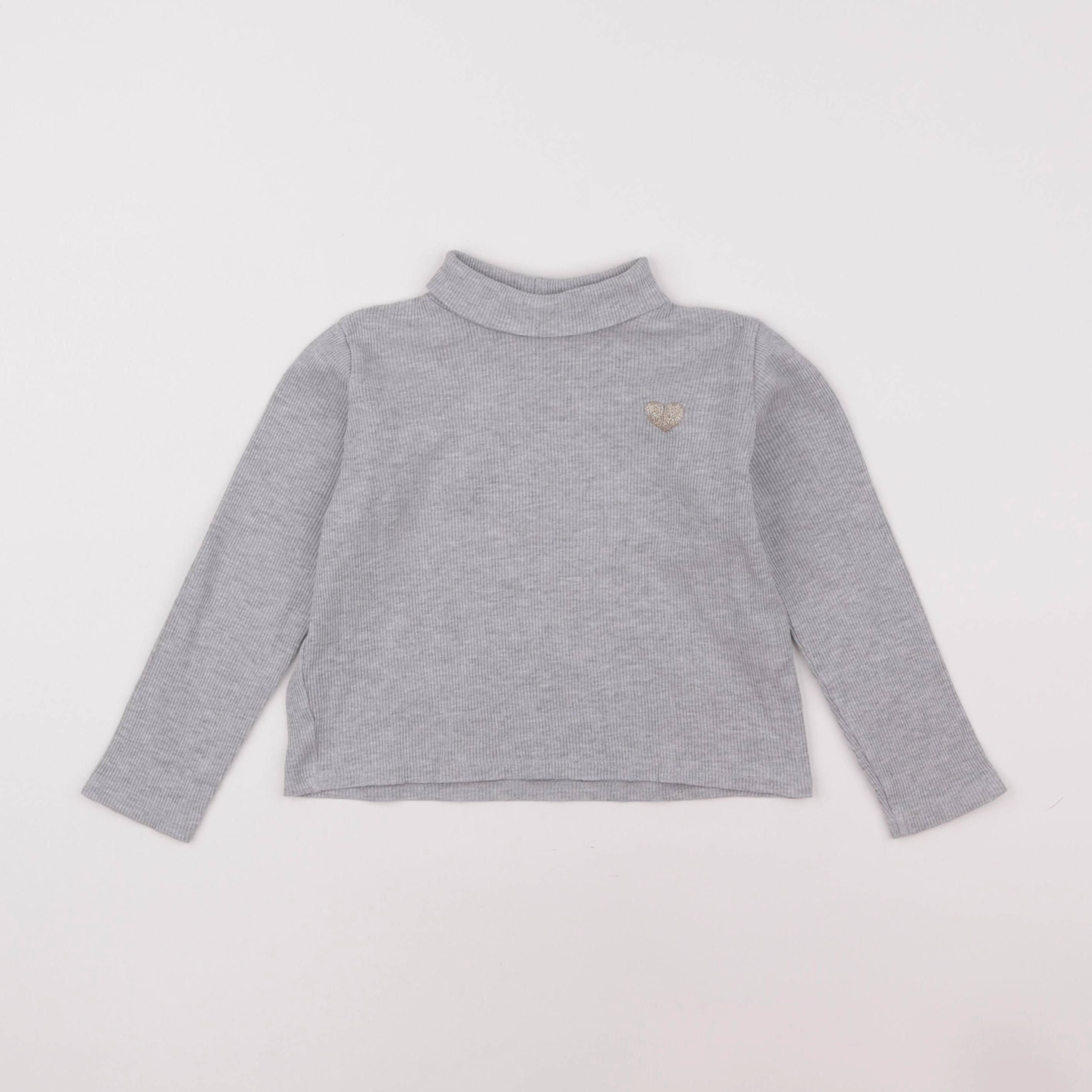 Vertbaudet - sous-pull gris - 5 ans