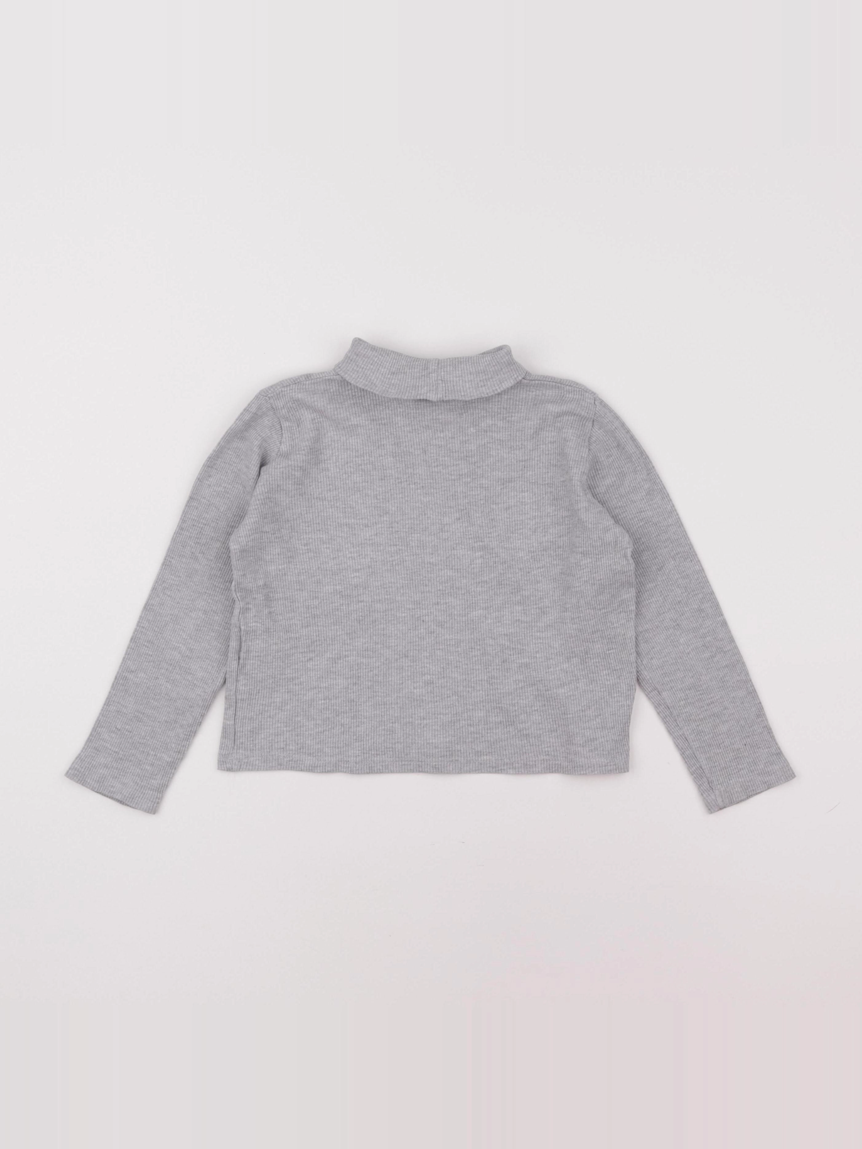 Vertbaudet - sous-pull gris - 5 ans