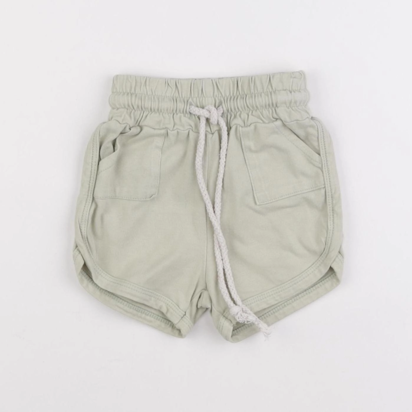 Gamin gamine - short vert - 3/6 mois