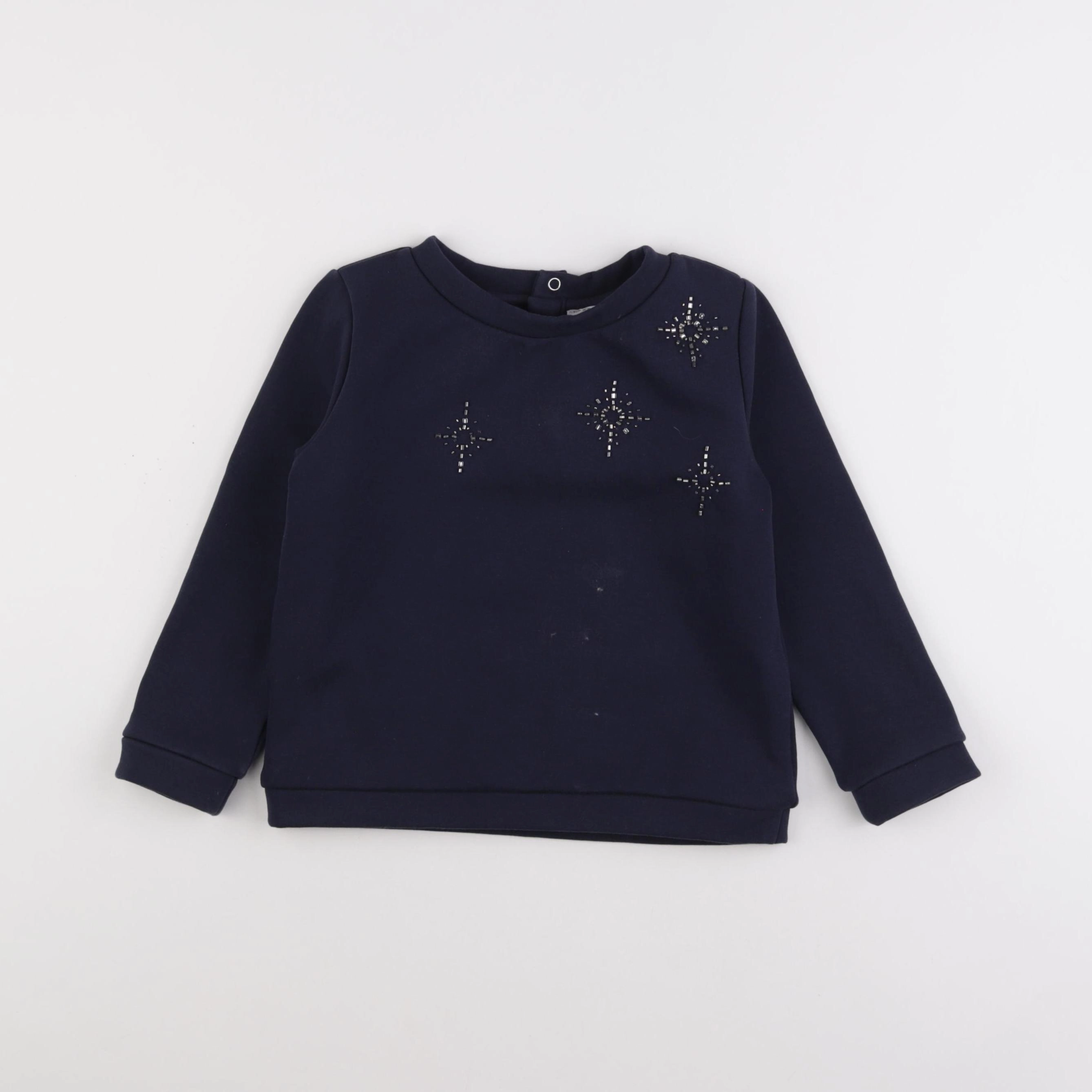 Jacadi - sweat bleu - 6 ans