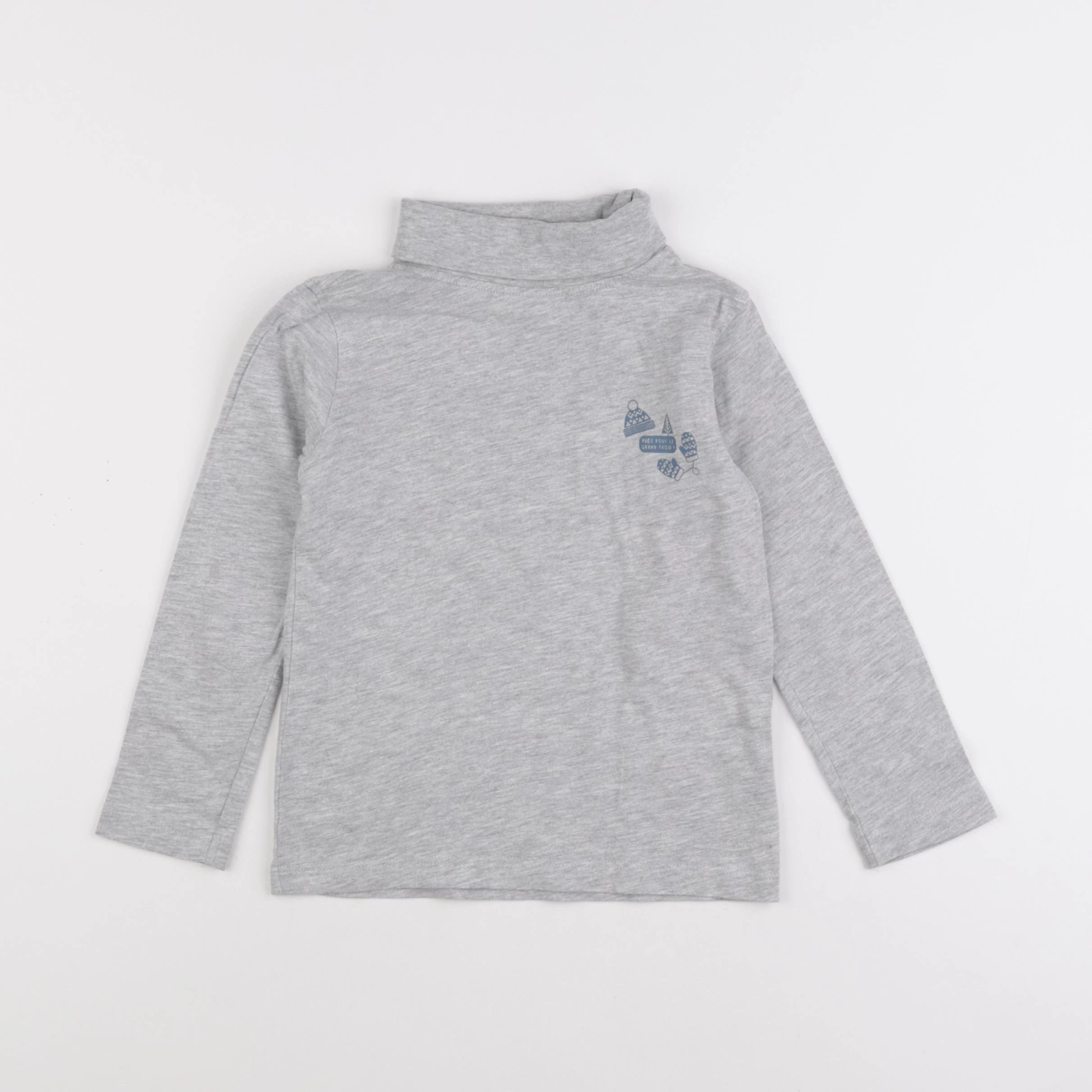 Vertbaudet - sous-pull gris - 4 ans
