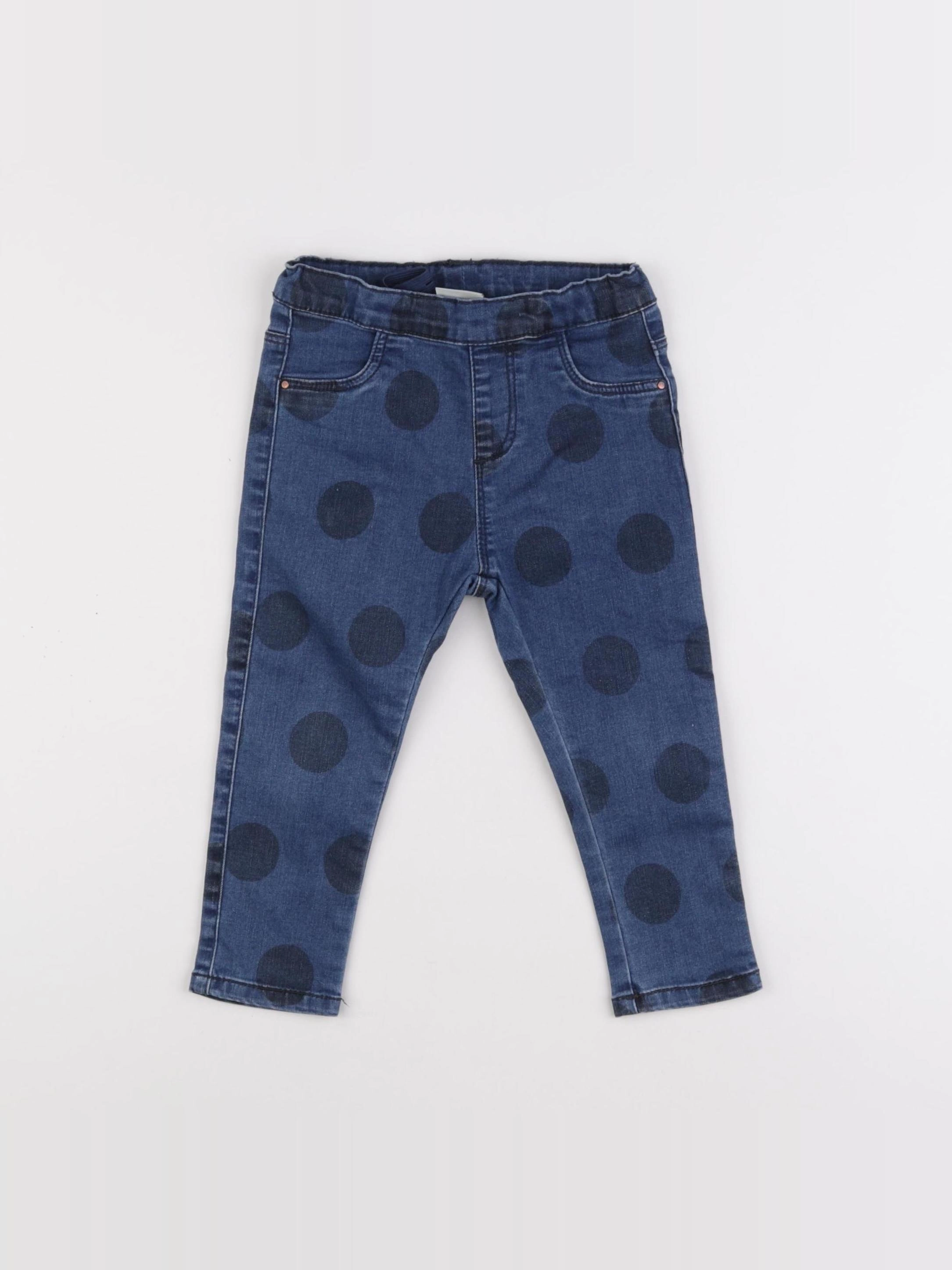 Zara - jegging bleu - 2/3 ans