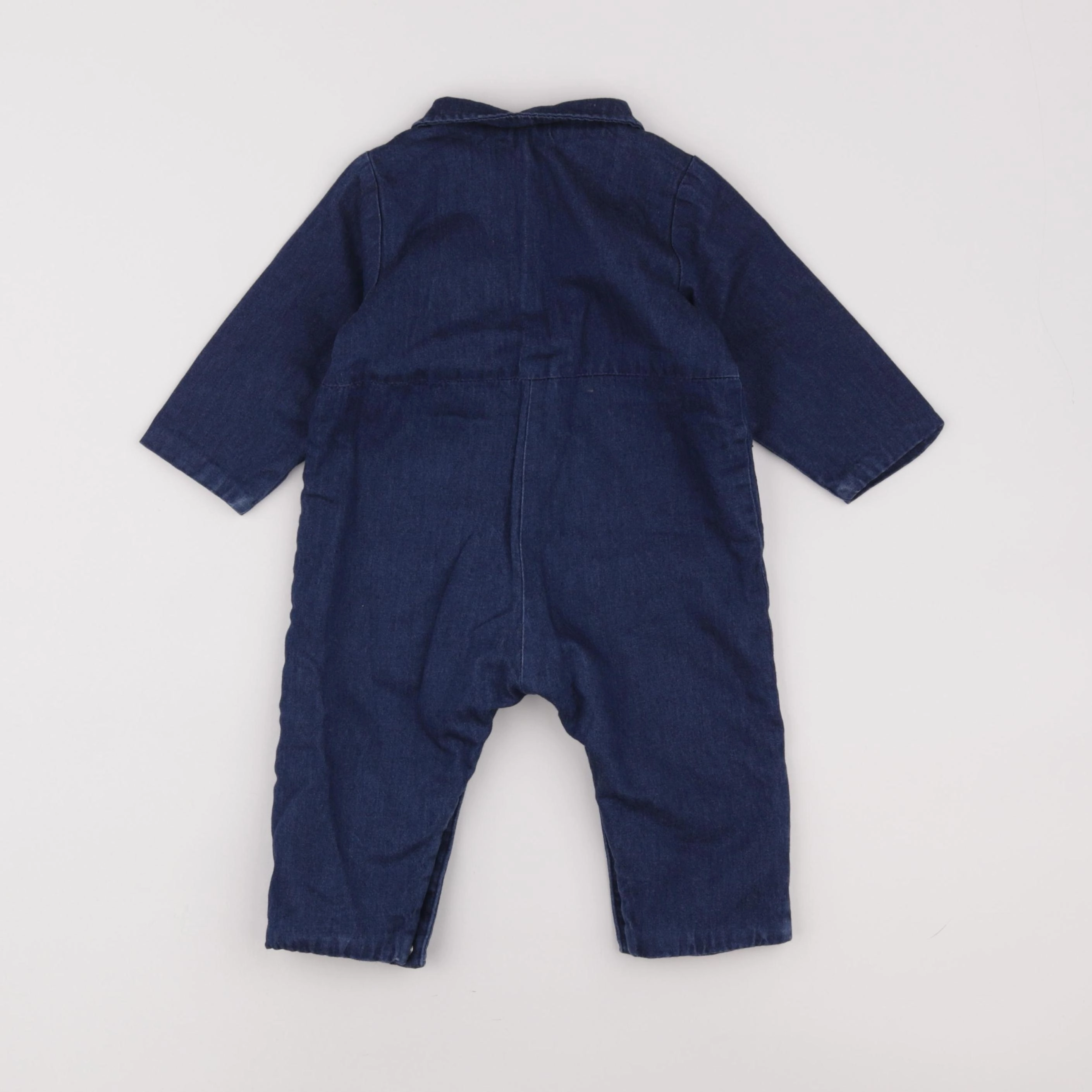Jacadi - combinaison doublé bleu - 12 mois