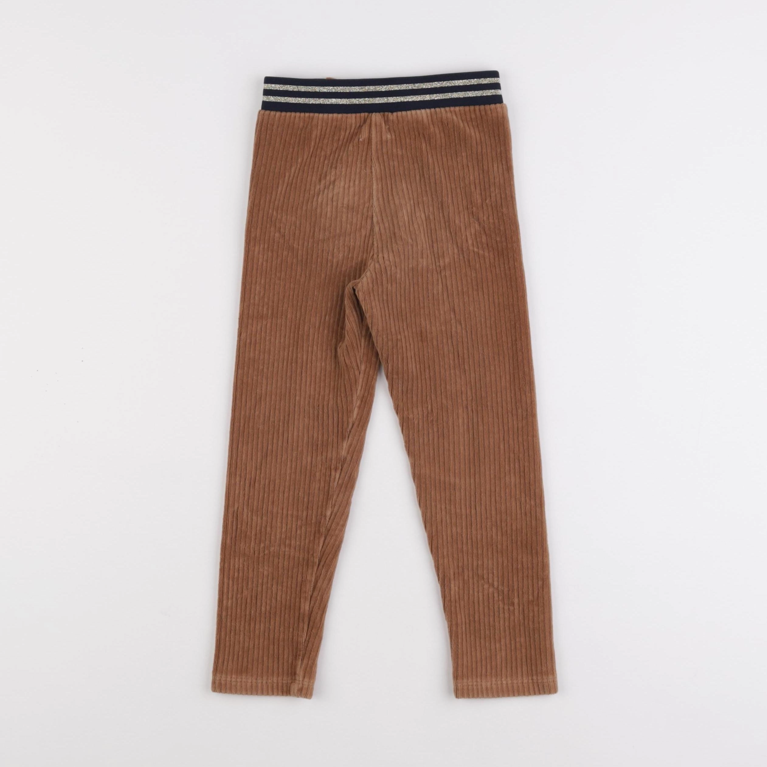 Vertbaudet - legging velours marron - 4 ans