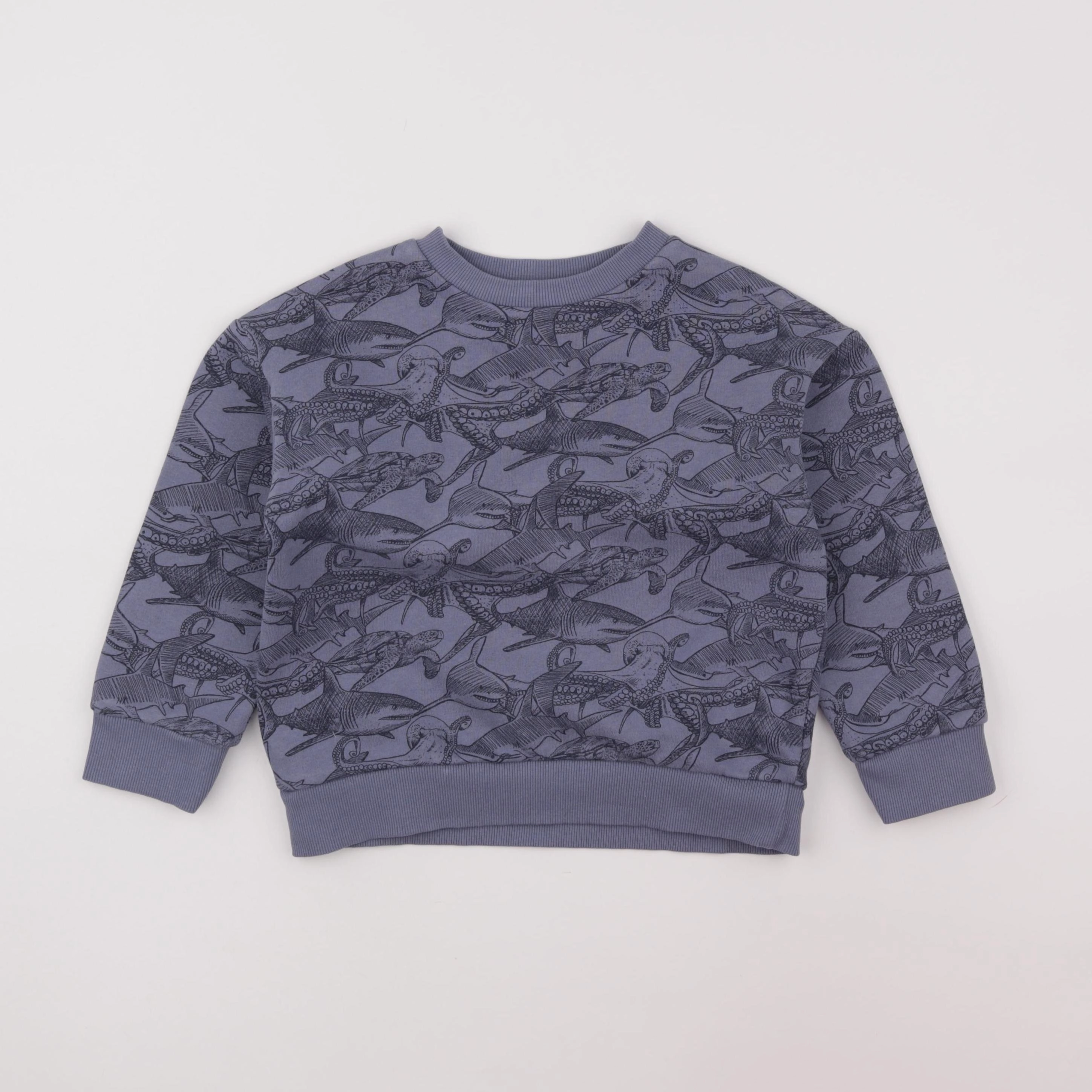 Vertbaudet - sweat bleu - 6 ans