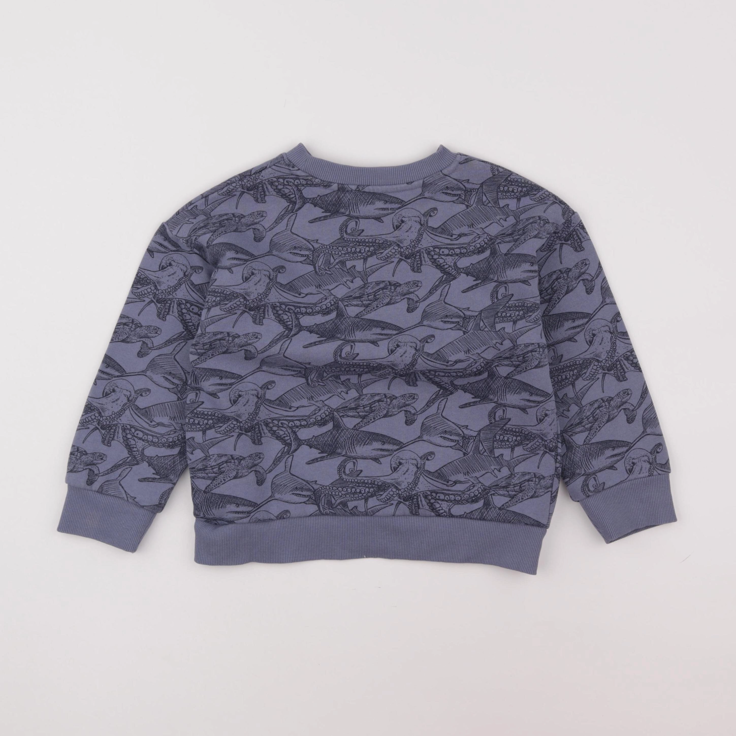 Vertbaudet - sweat bleu - 6 ans