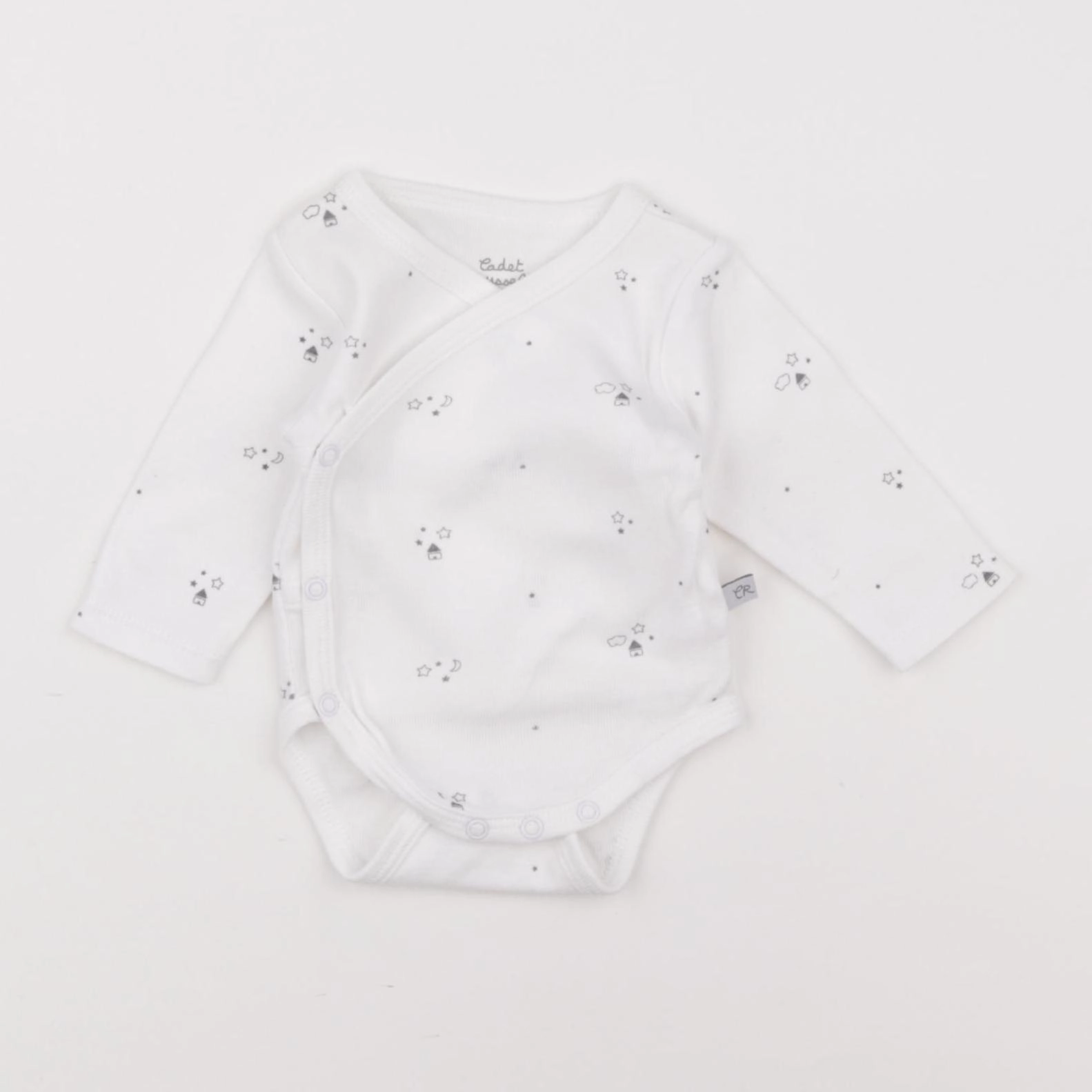 Cadet Rousselle - body blanc - 1 mois