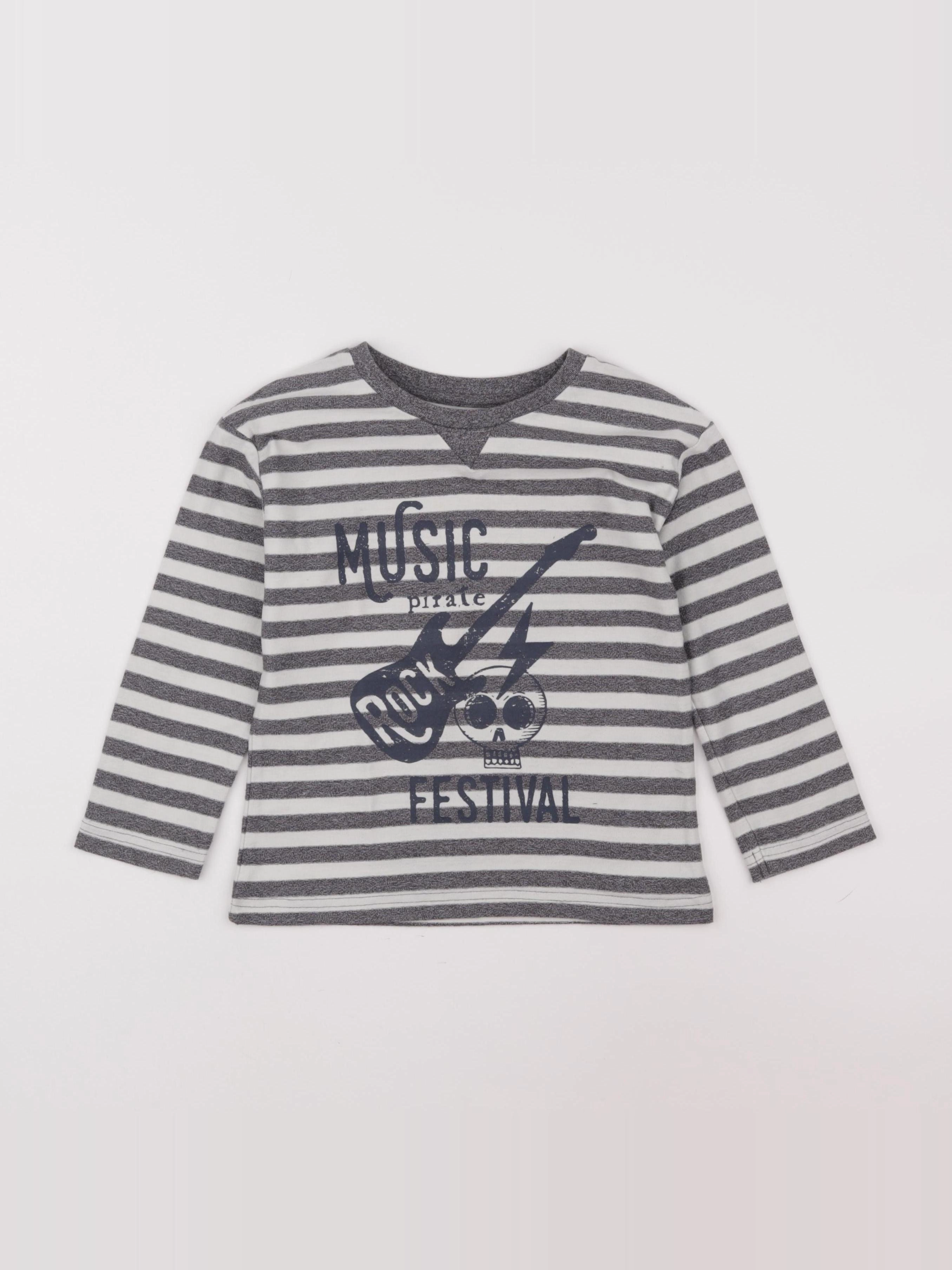 Vertbaudet - tee-shirt gris - 6 ans