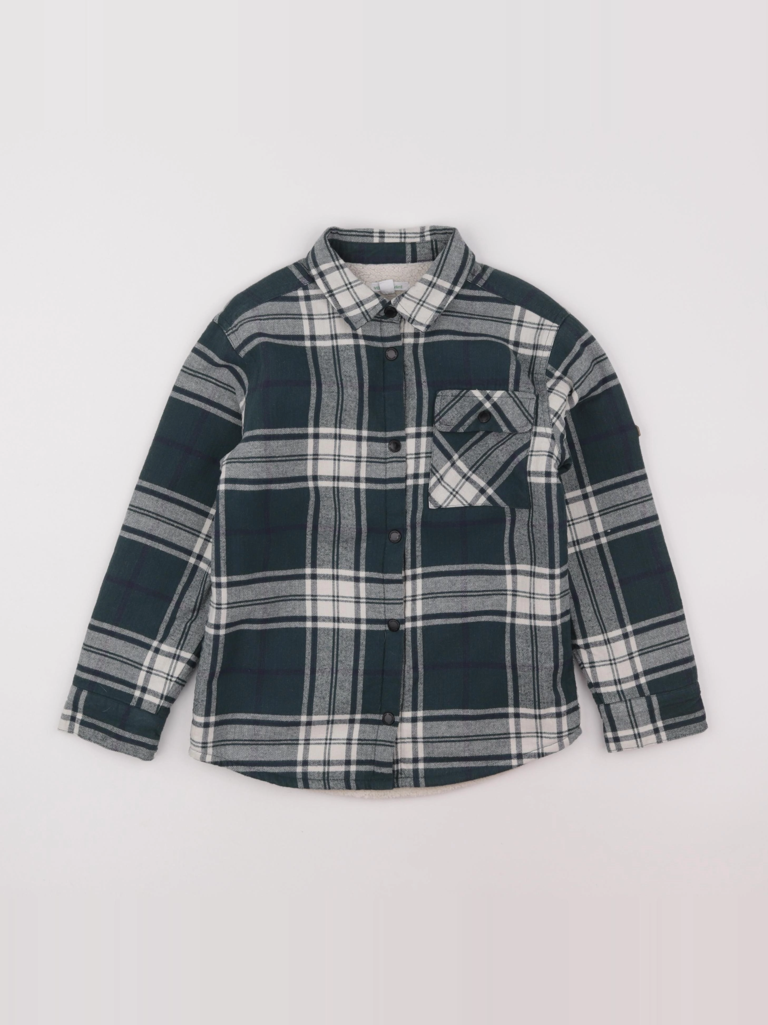 Vertbaudet - chemise vert - 8 ans