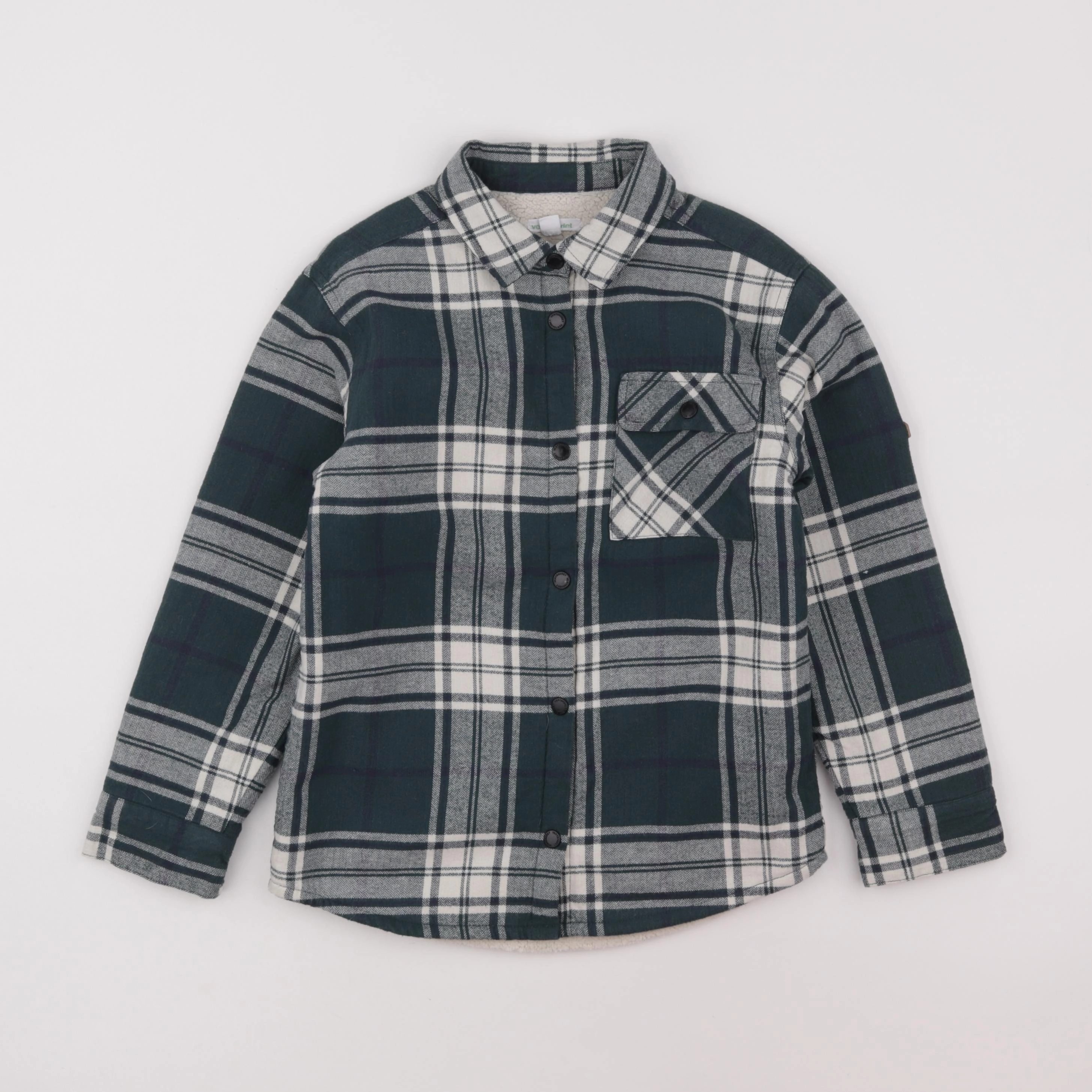 Vertbaudet - chemise vert - 8 ans