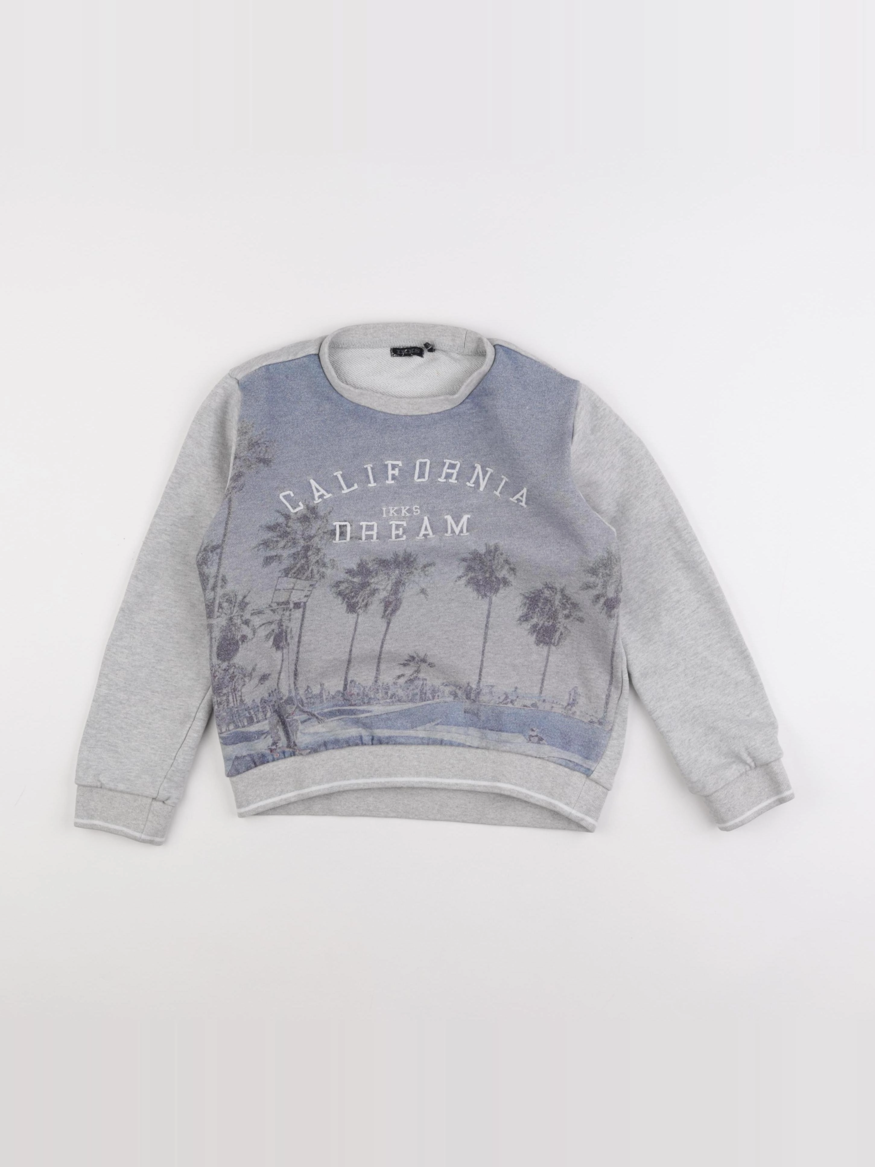 IKKS - sweat bleu - 8 ans