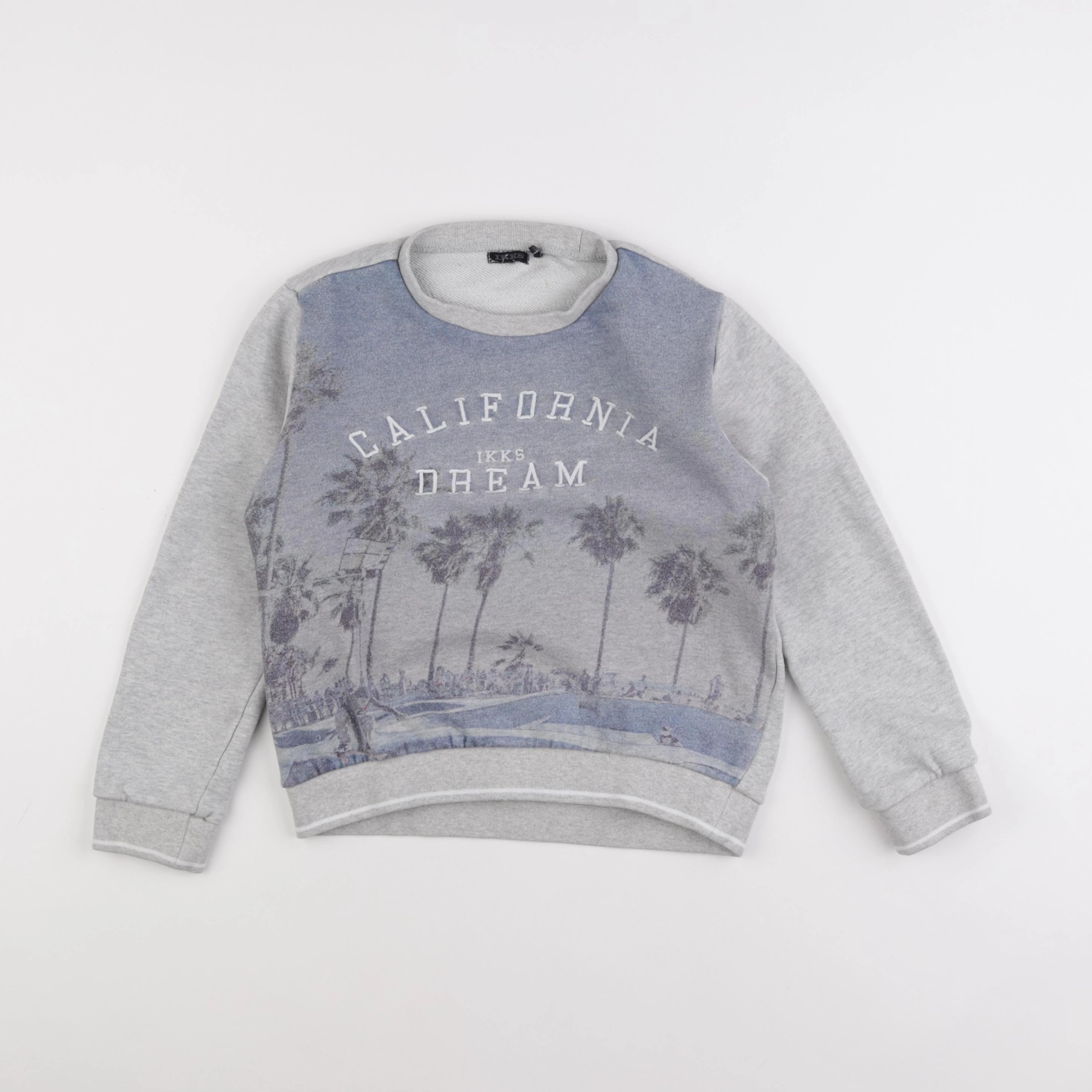 IKKS - sweat bleu - 8 ans