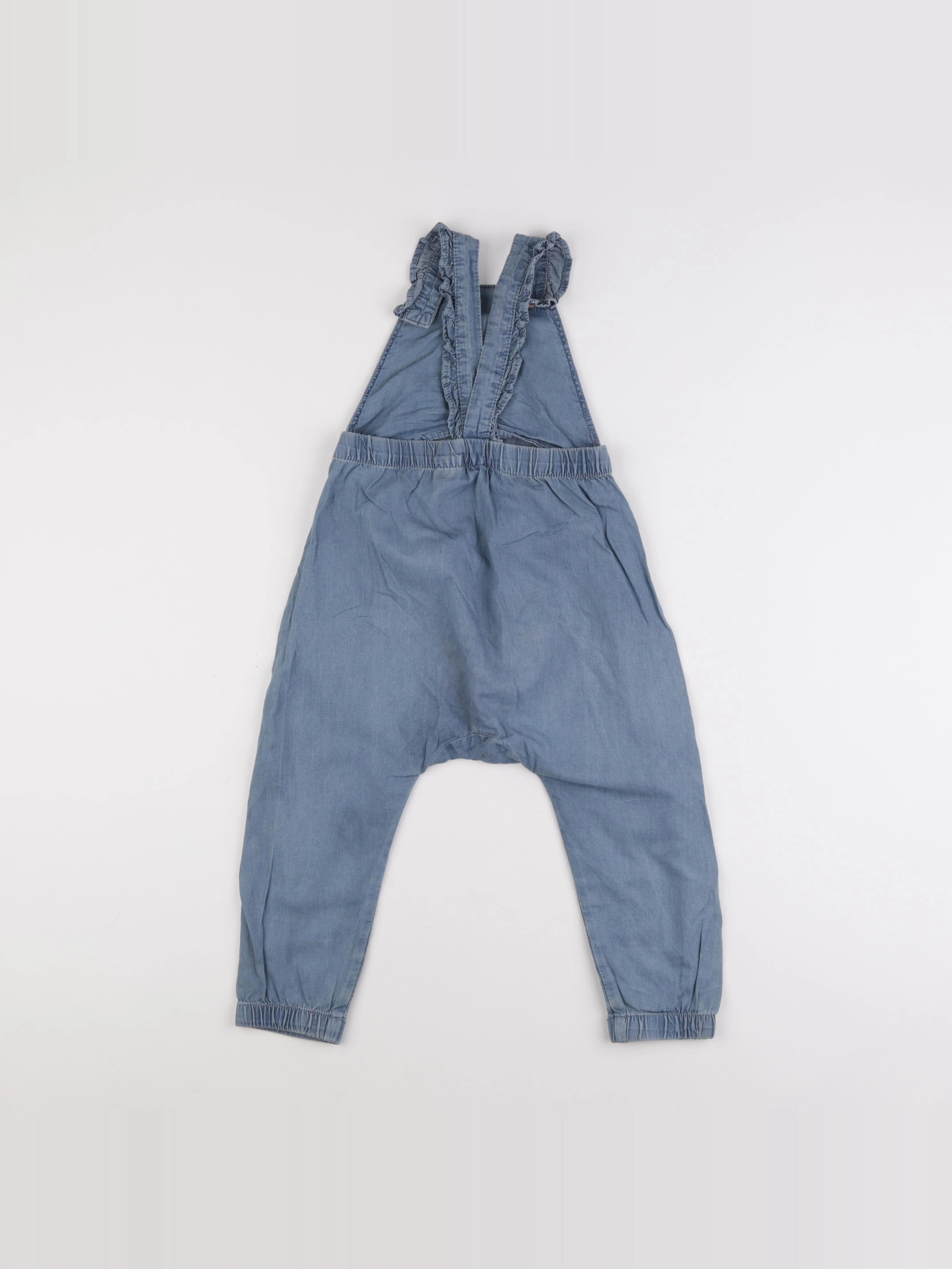 H&M - salopette bleu - 2/3 ans